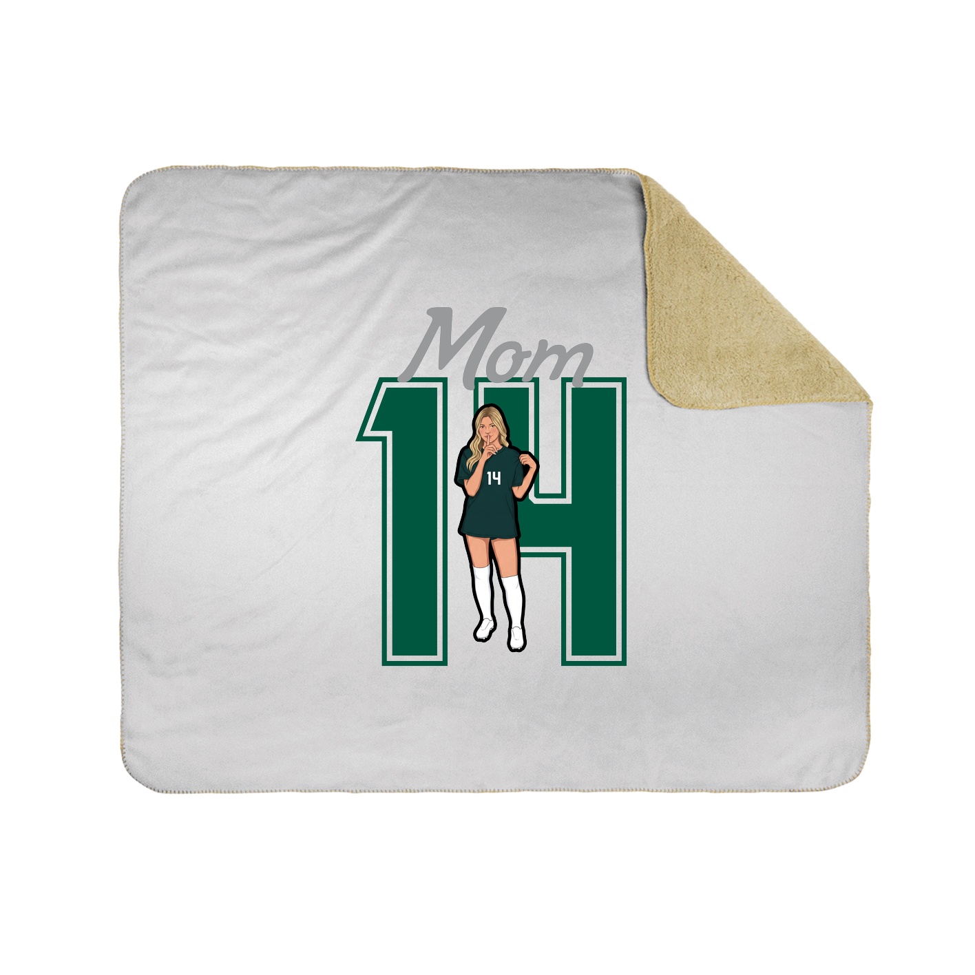 Throw Blanket — Mothers Day Shirsey in White