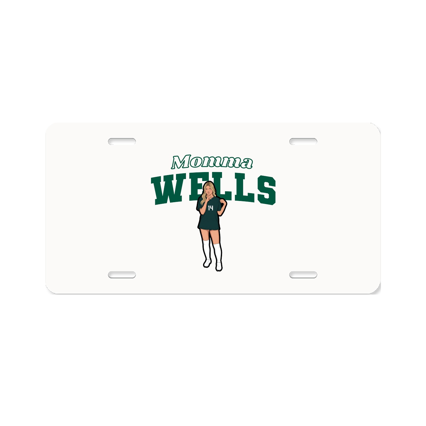 License Plate — Mothers Day Block in Classic