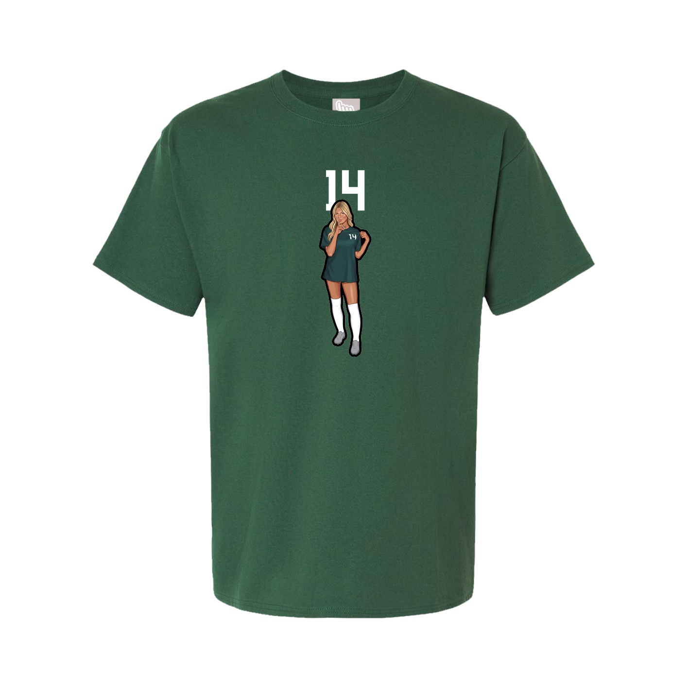 Tee — Number Top in Green