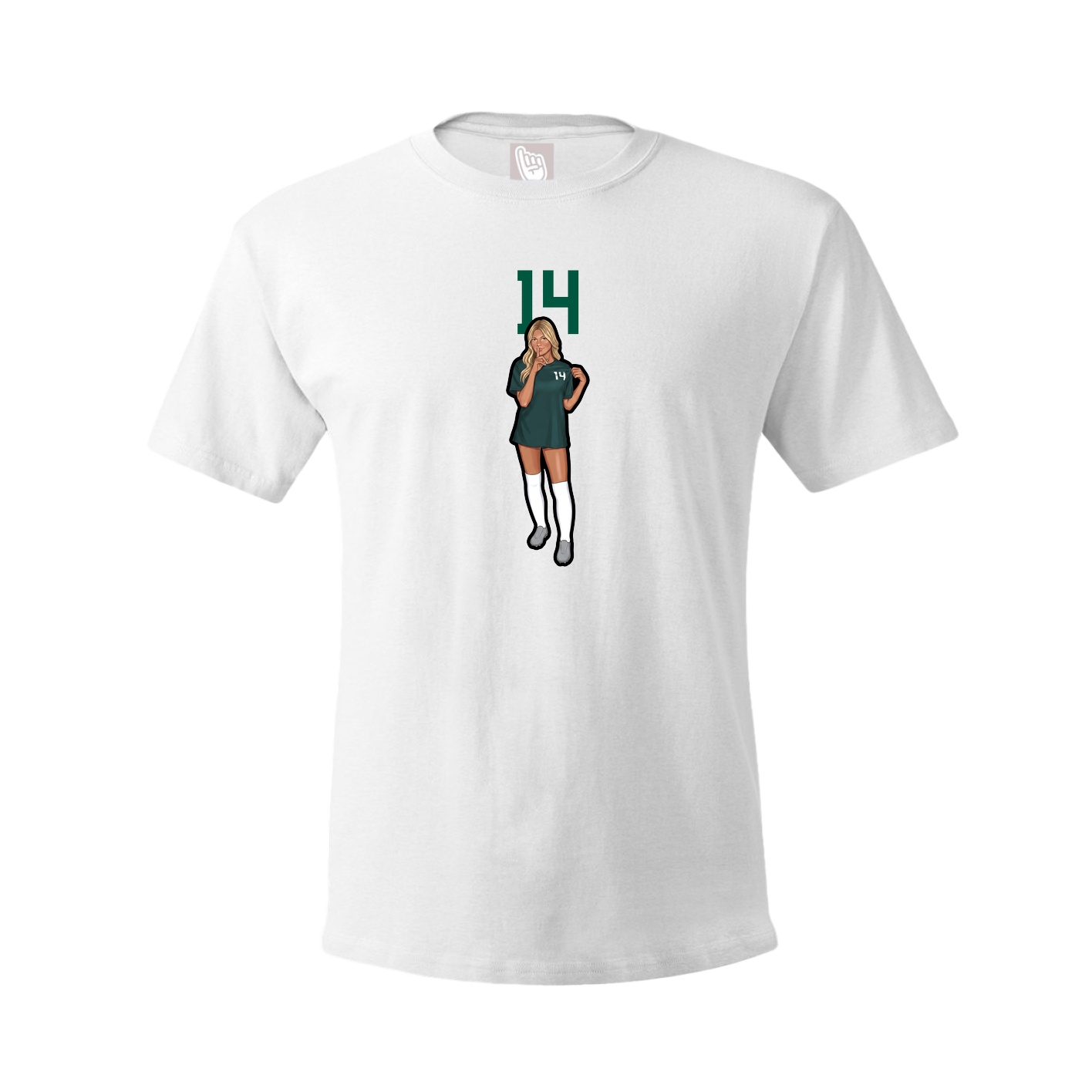 Tee — Number Top in White