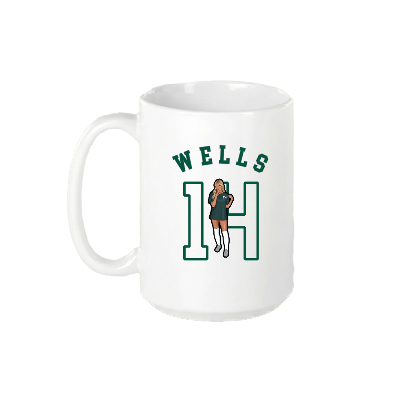 15oz Coffee Mug — Shirsey Arch in White