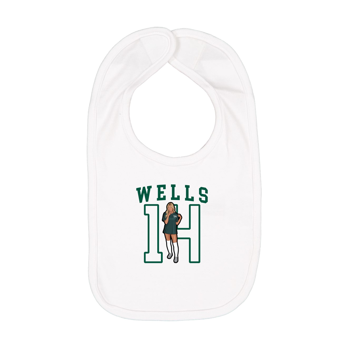 Infant Bib — Shirsey in White