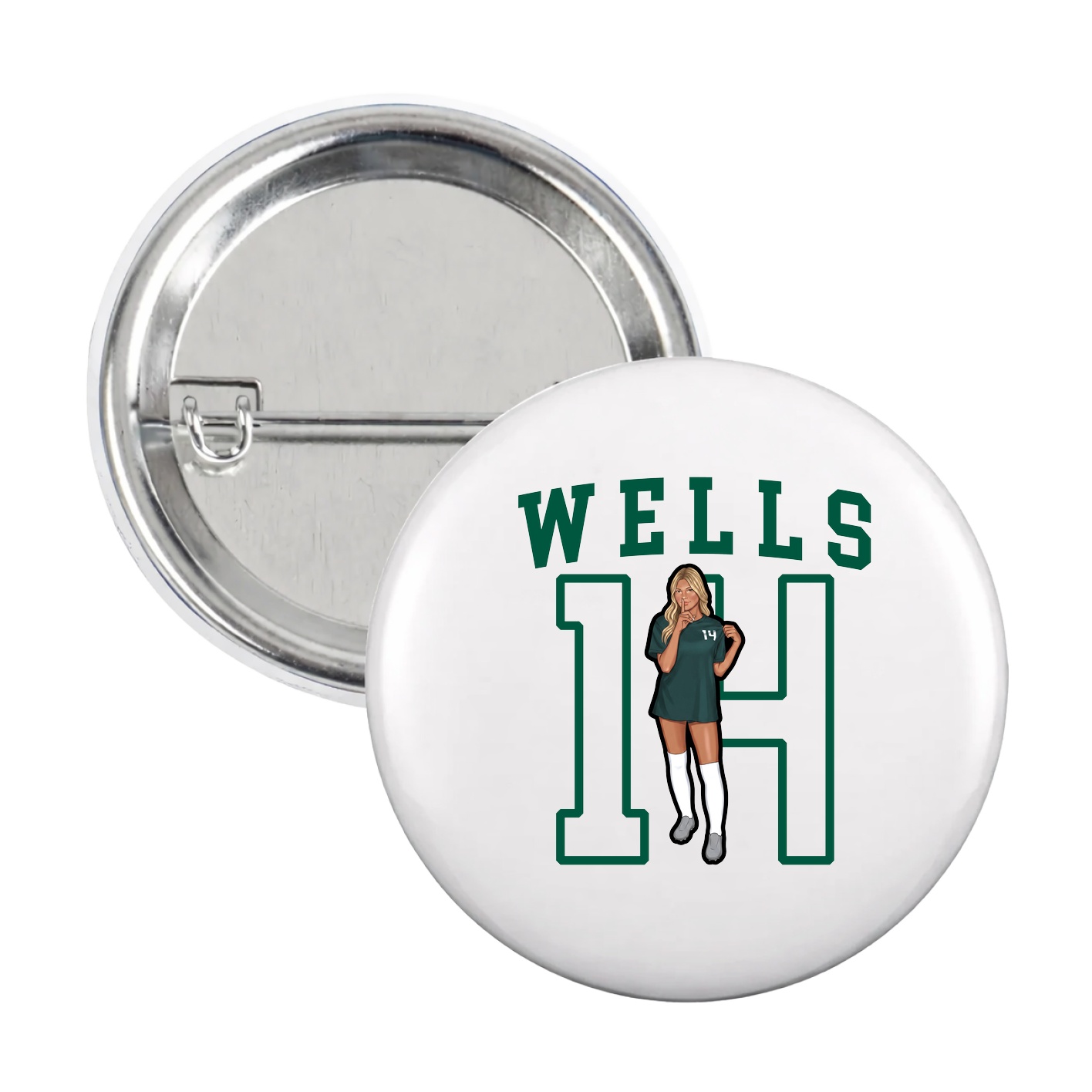 Game Day Button — Shirsey in White