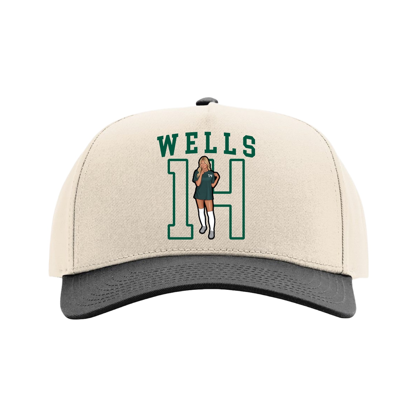 Full Fabric Five-Panel Champ Cap