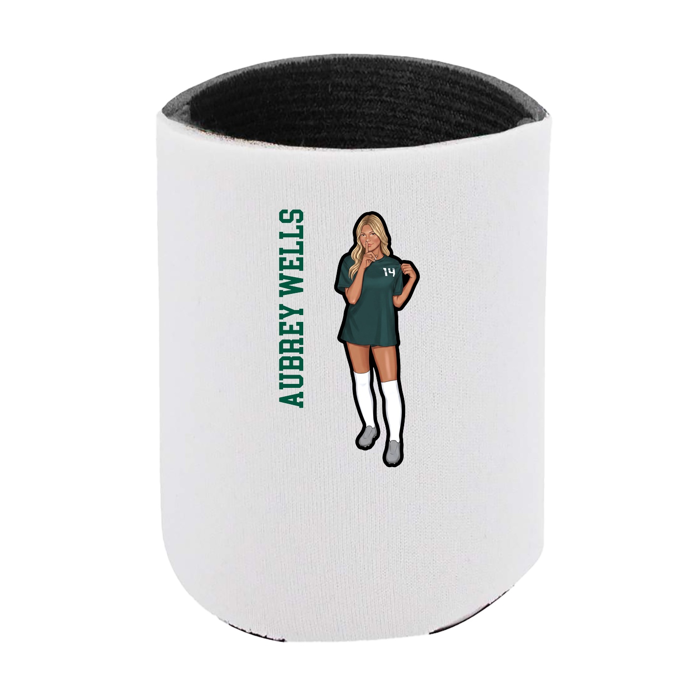 Can Holder — Name Vertical in White