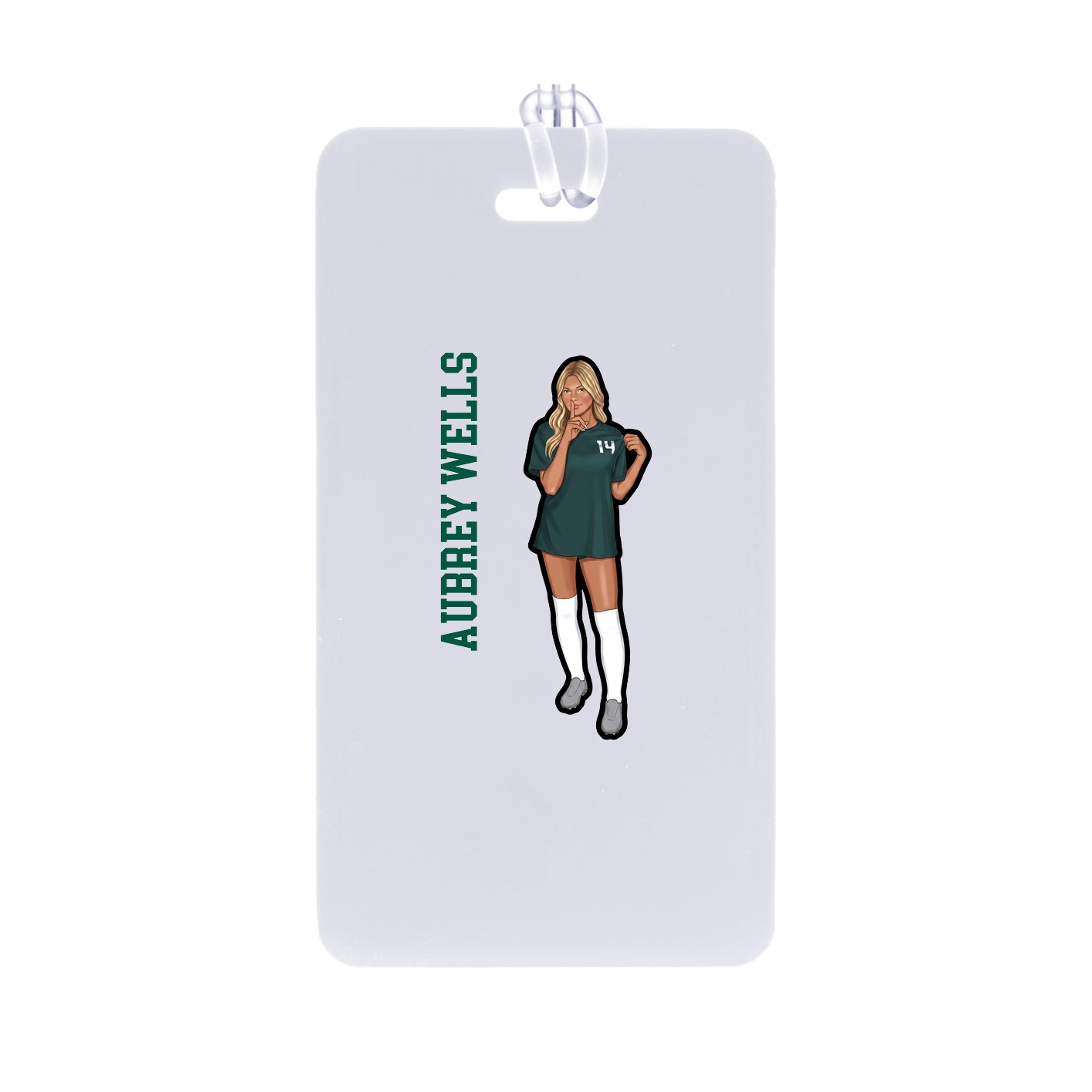 Bag Tag — Name Vertical in Classic
