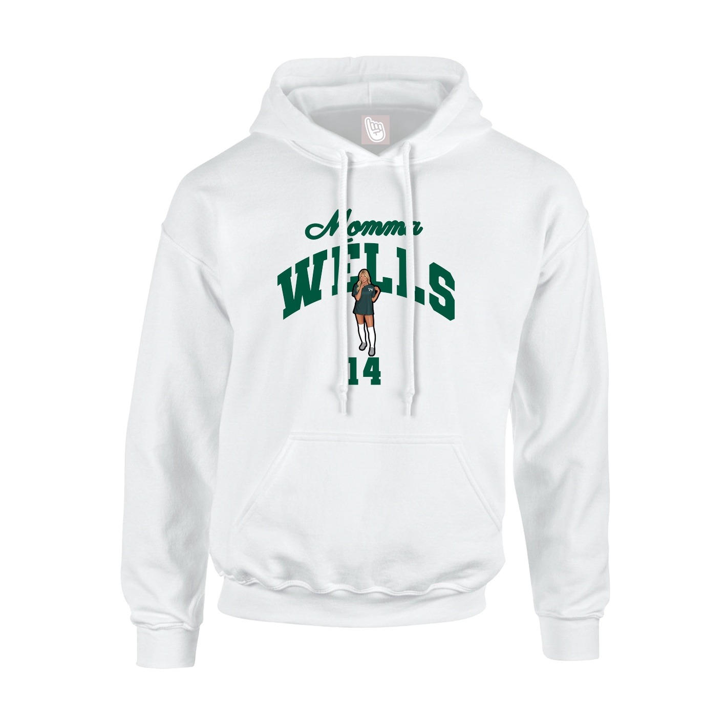Hoodie — Mothers Day Arch in White