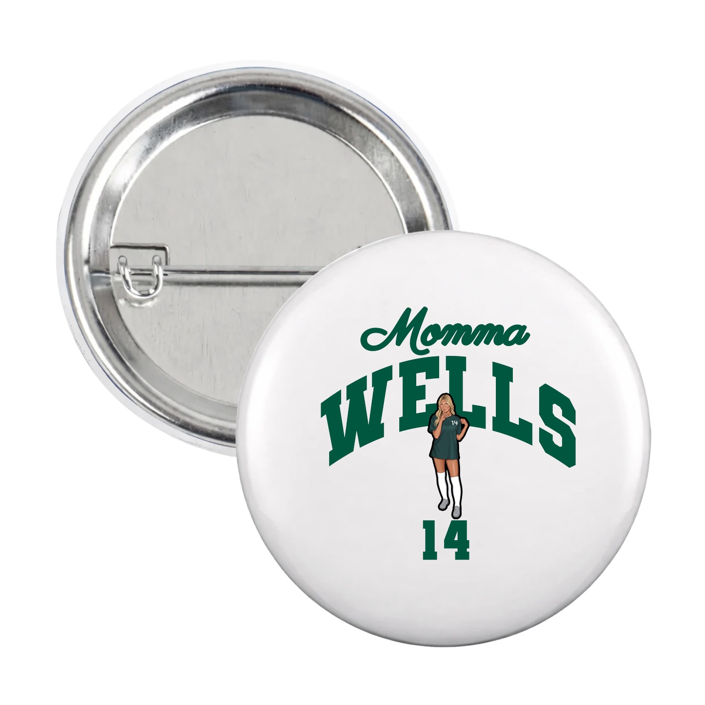 Game Day Button — Mothers Day Arch in White