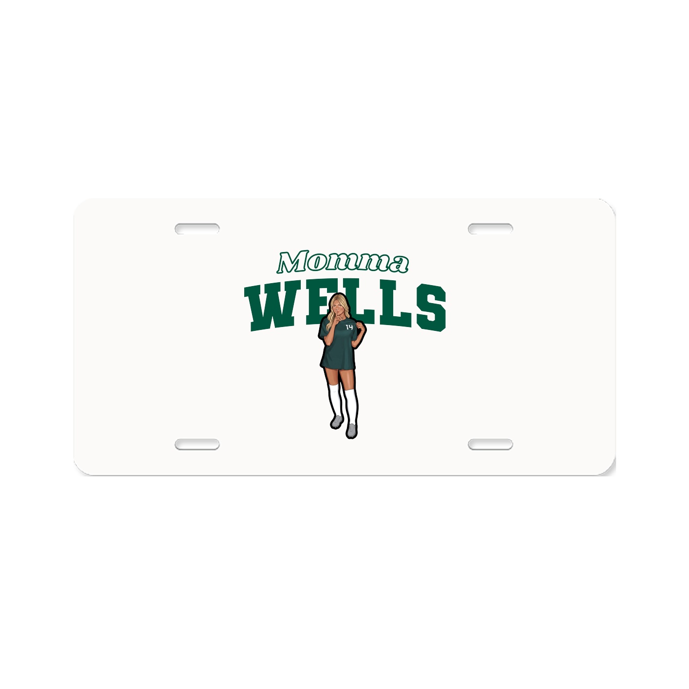 License Plate — Mothers Day Block in Classic