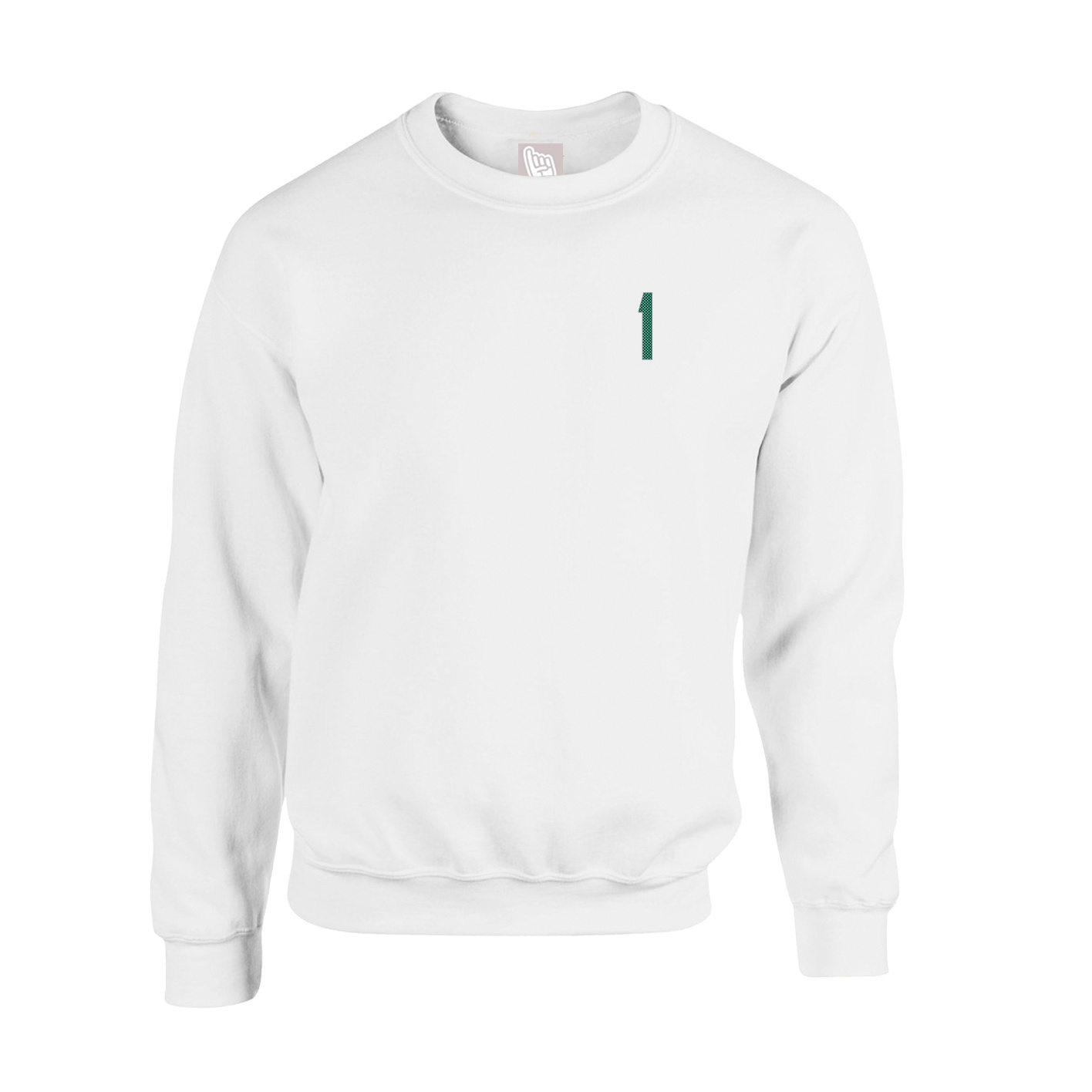 Fleece Crew — Front Shirsy in White