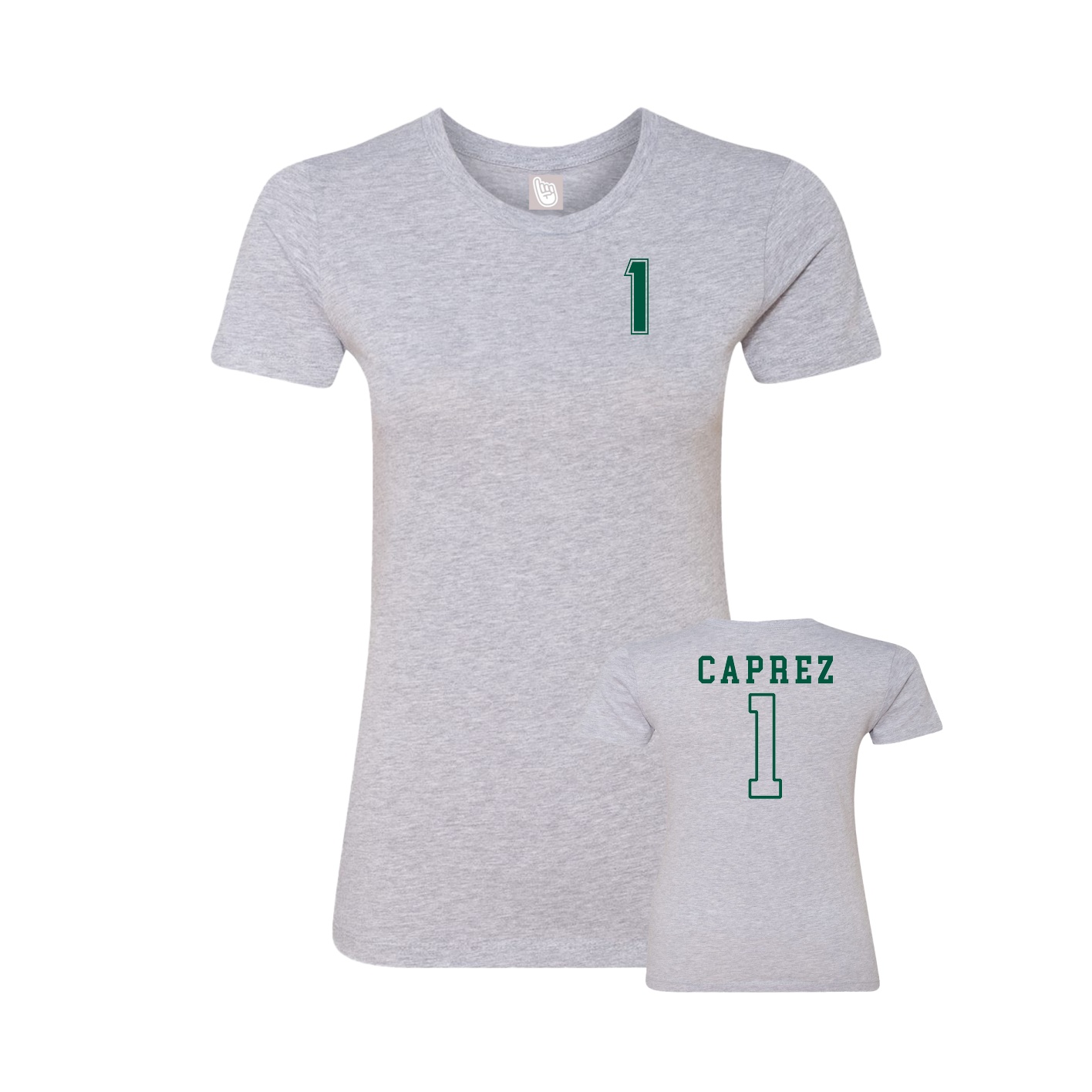 Womens Tee — Chest Back in Grey
