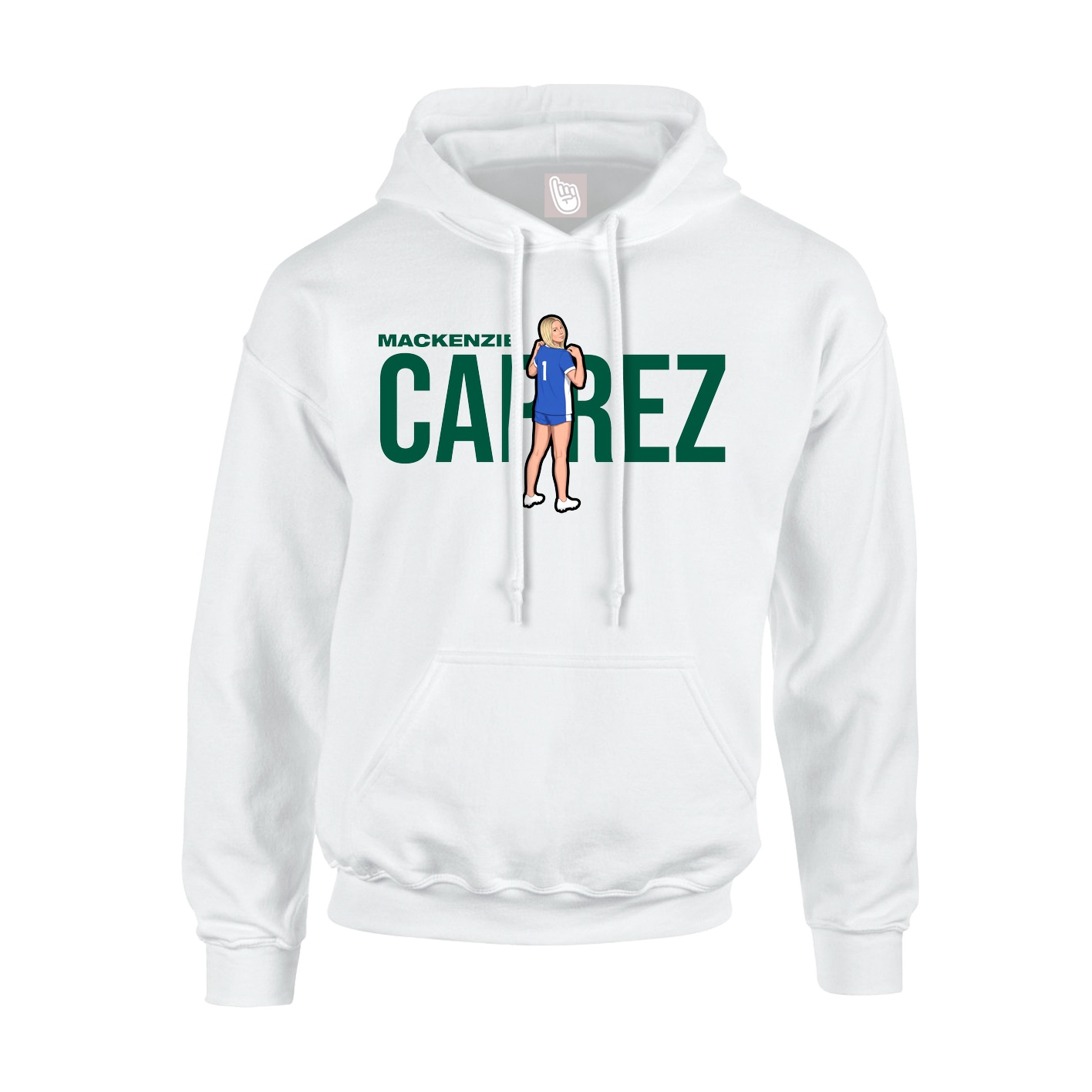 Hoodie — Player Name in White