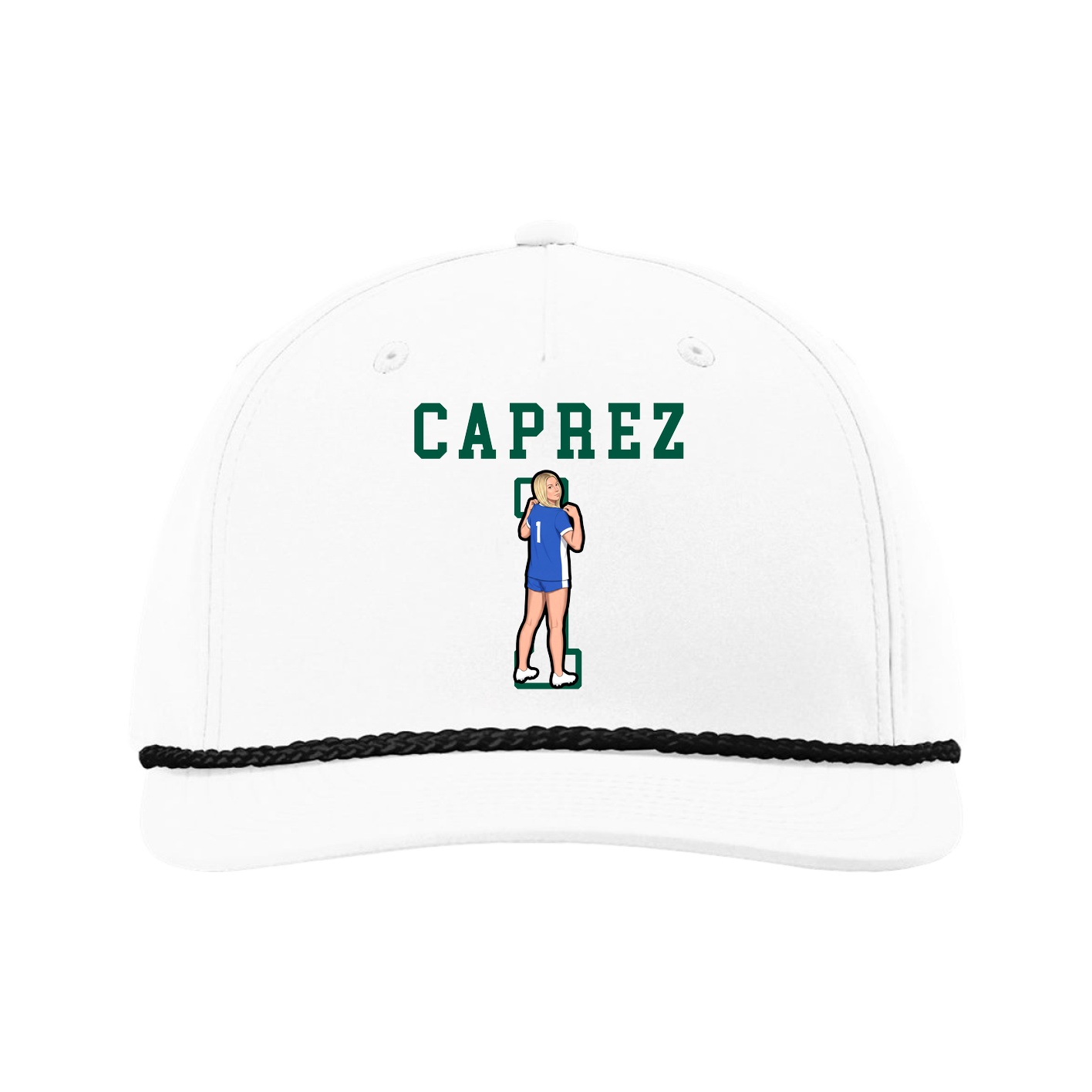 Five-Panel Classic Rope Cap — Shirsey in White