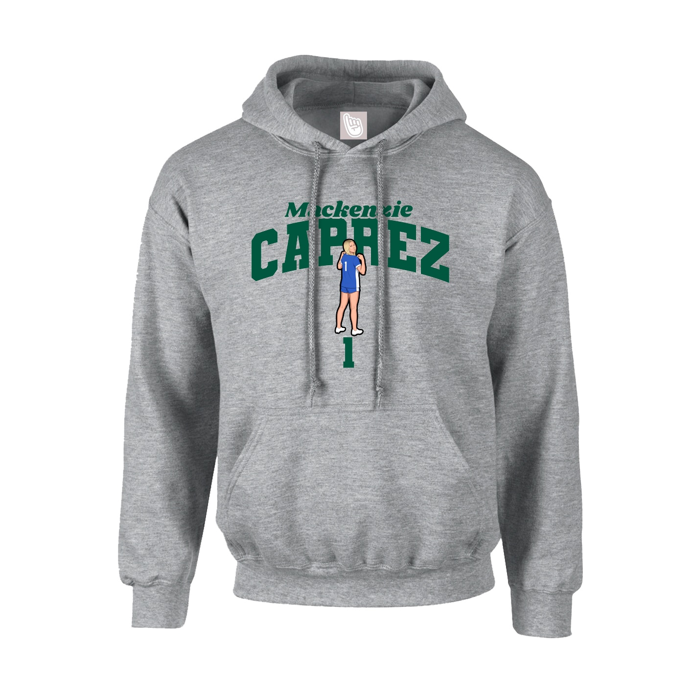 Hoodie — Signature Arch in Grey