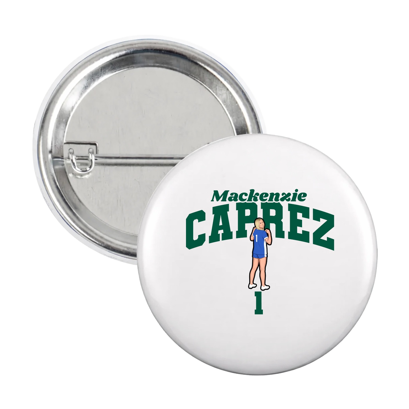 Game Day Button — Signature Arch in White