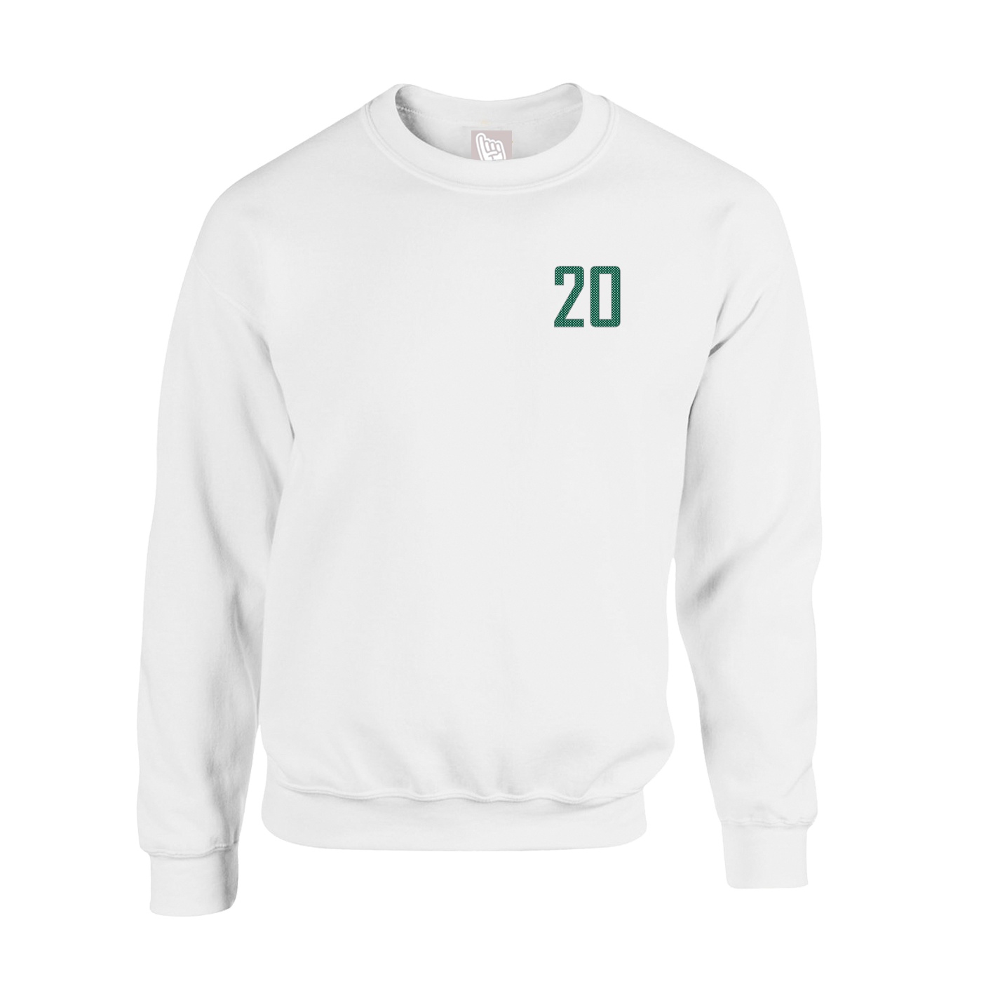 Fleece Crew — Front Shirsy in White