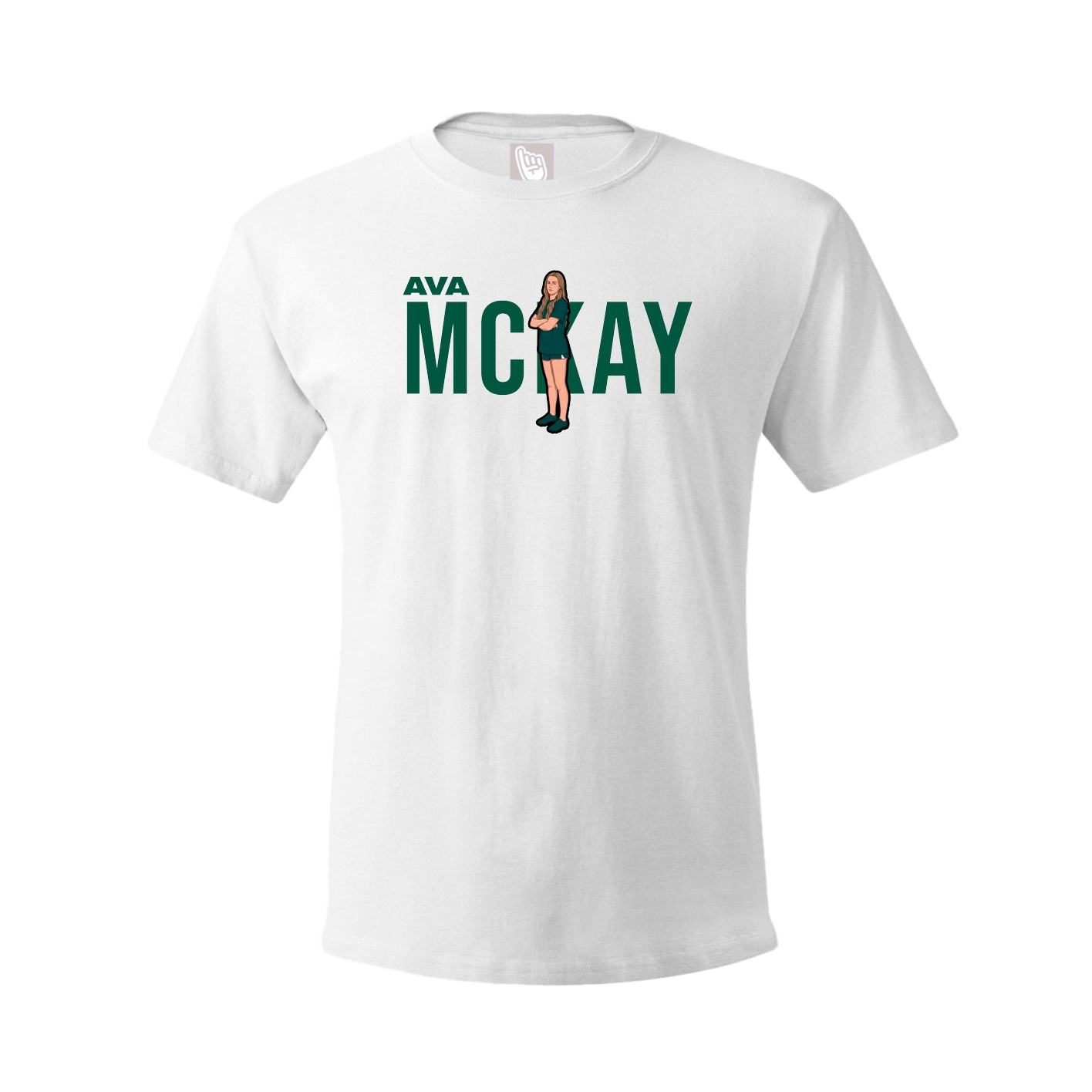 Youth Tee — Player Name in White