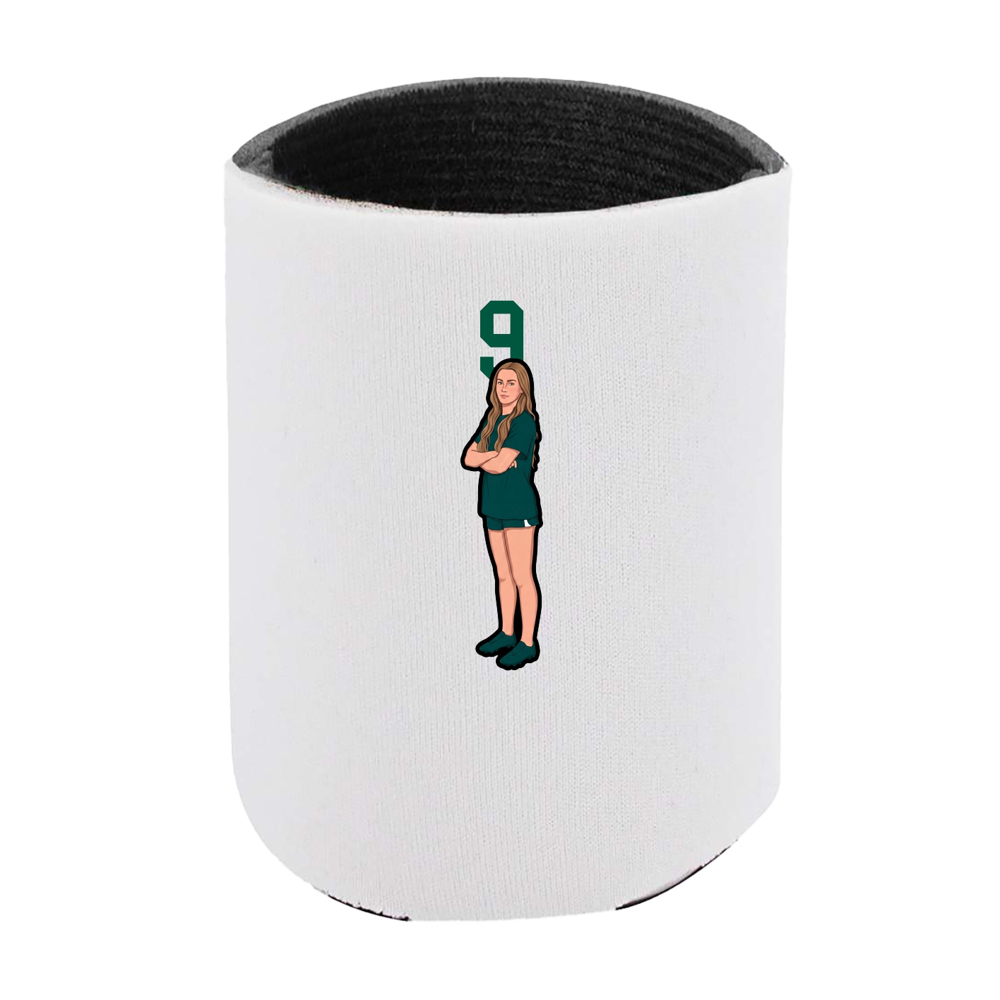 Can Holder — Number Top in White