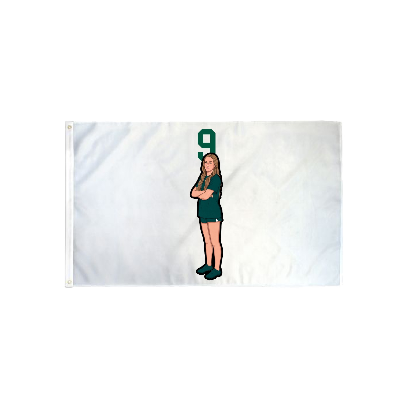 3x5 Flag — Number Top in Classic