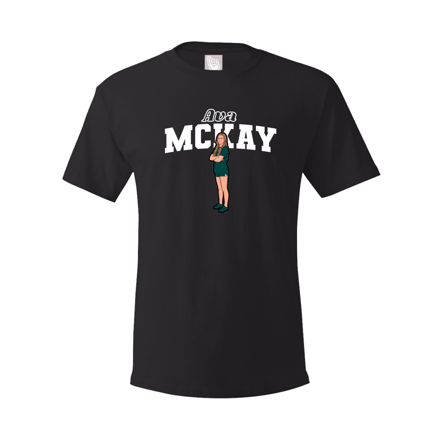 Youth Tee — Name Arch in Black