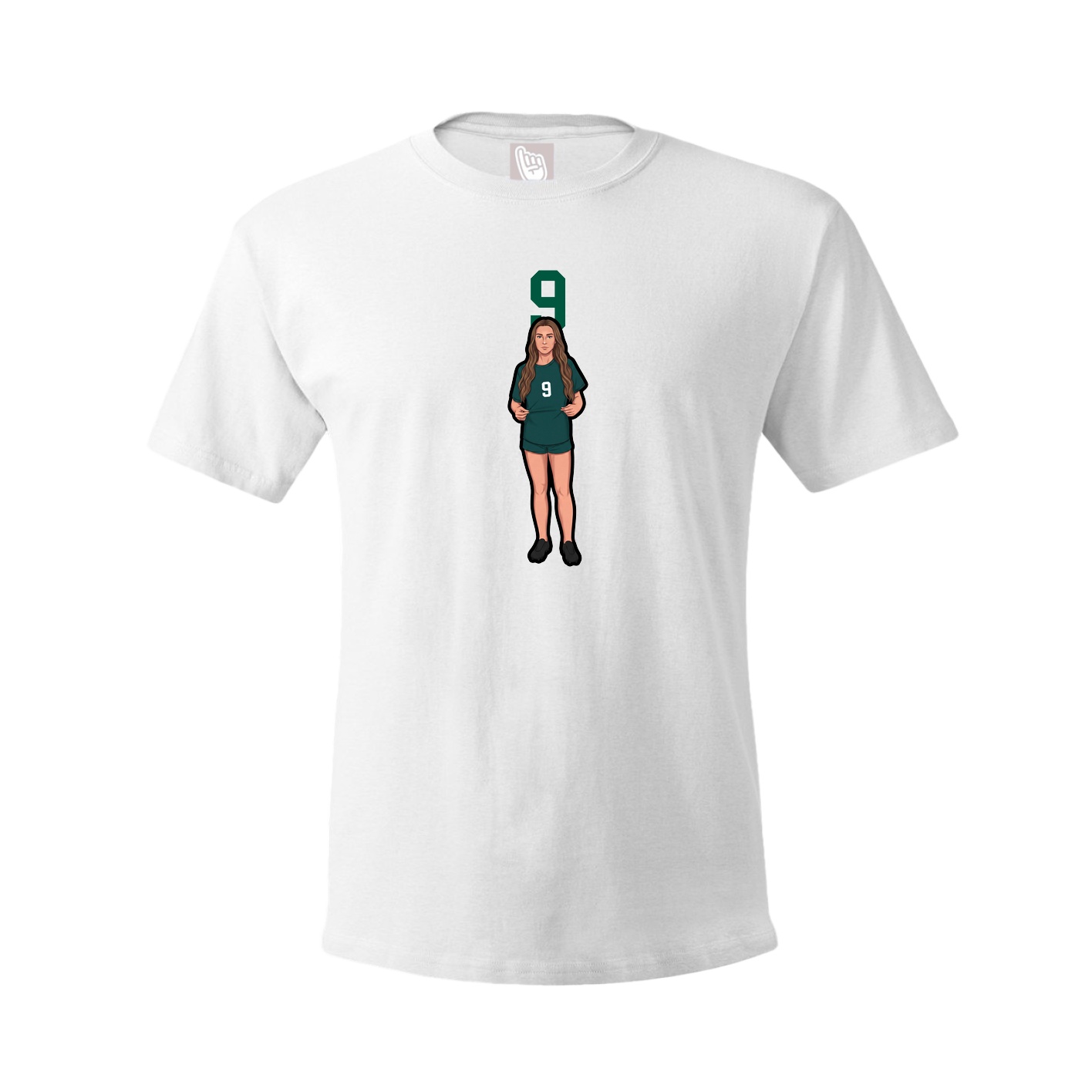 Tee — Number Top in White