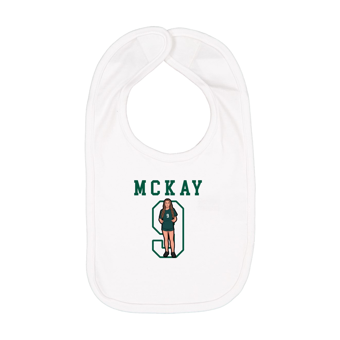 Infant Bib — Shirsey in White