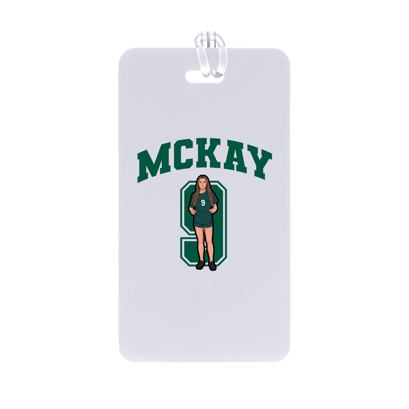 Bag Tag — Number in Classic