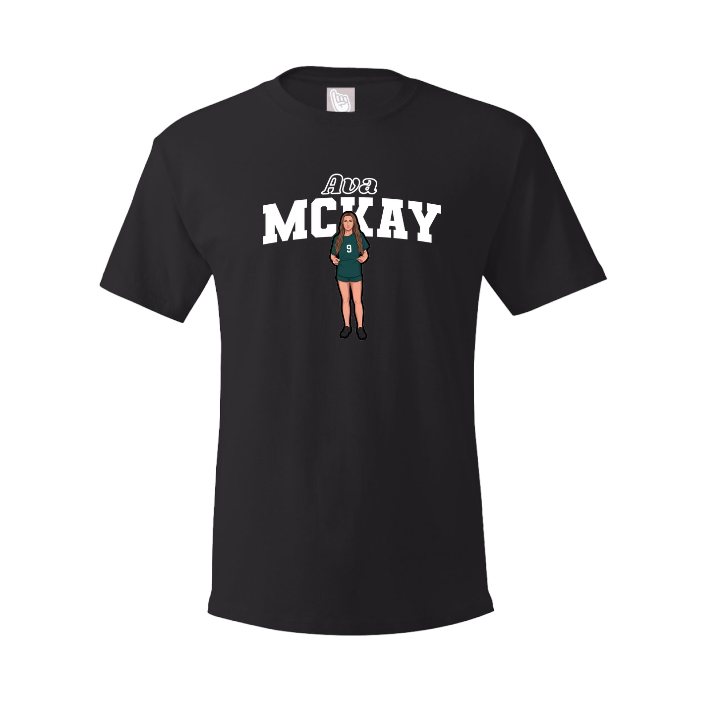 Youth Tee — Name Arch in Black