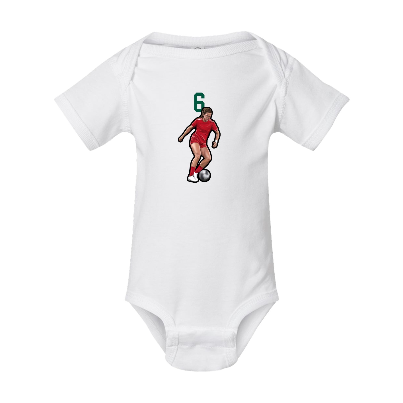 Baby Onesie — Number Top in White