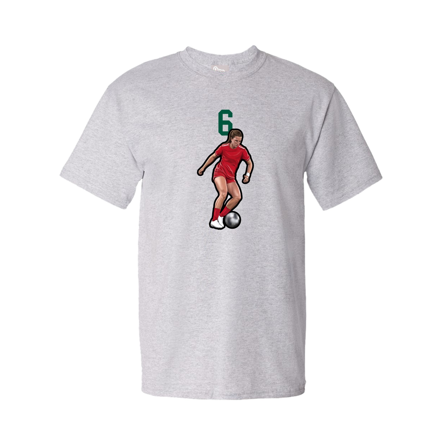 Youth Tee — Number Top in Grey