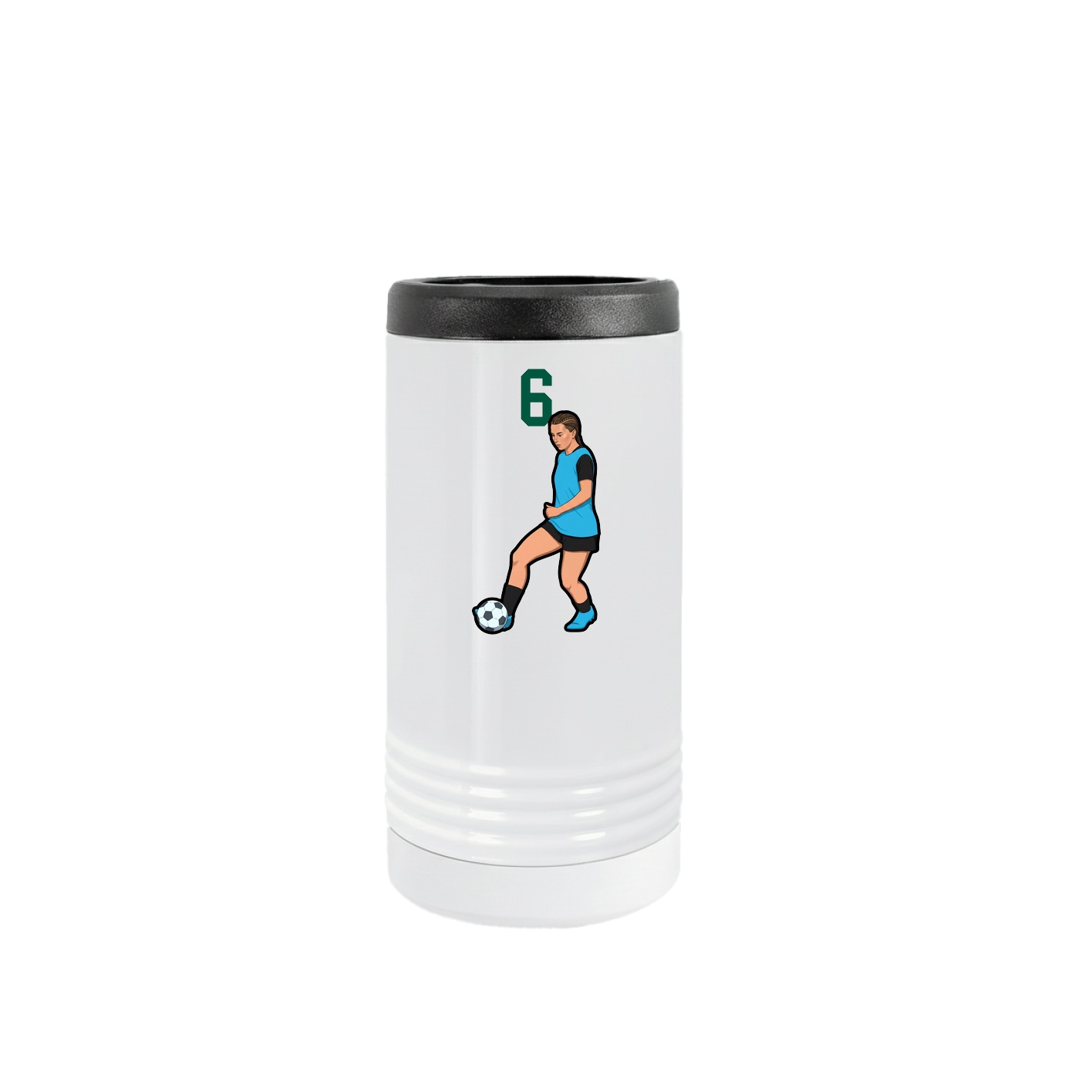 Slim Beverage Holder — Number Top in White