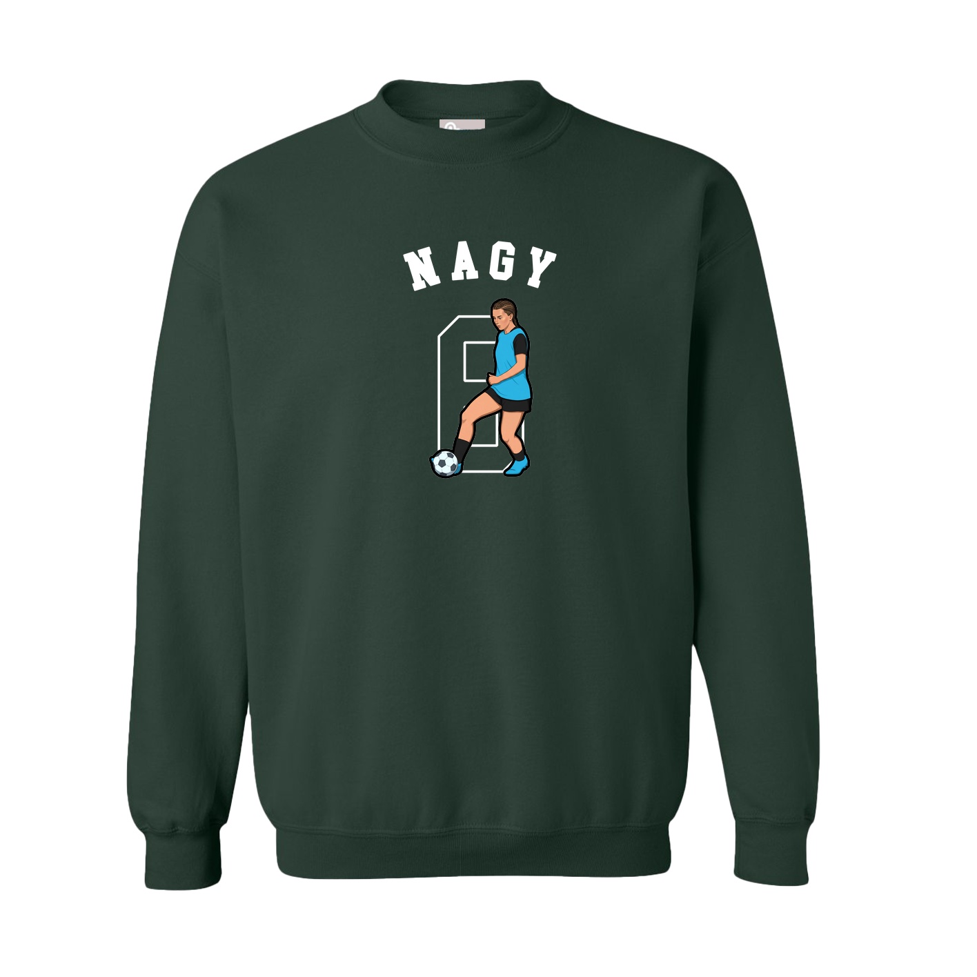 Fleece Crew — Shirsey Arch in Green