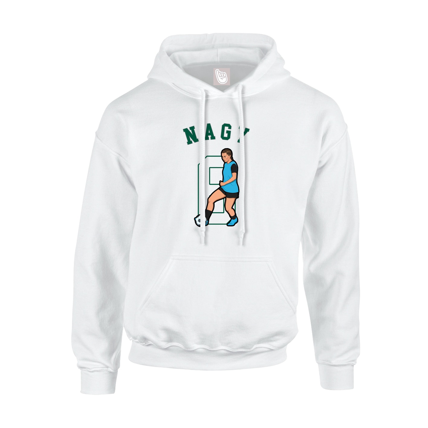 Youth Hoodie — Shirsey Arch in White