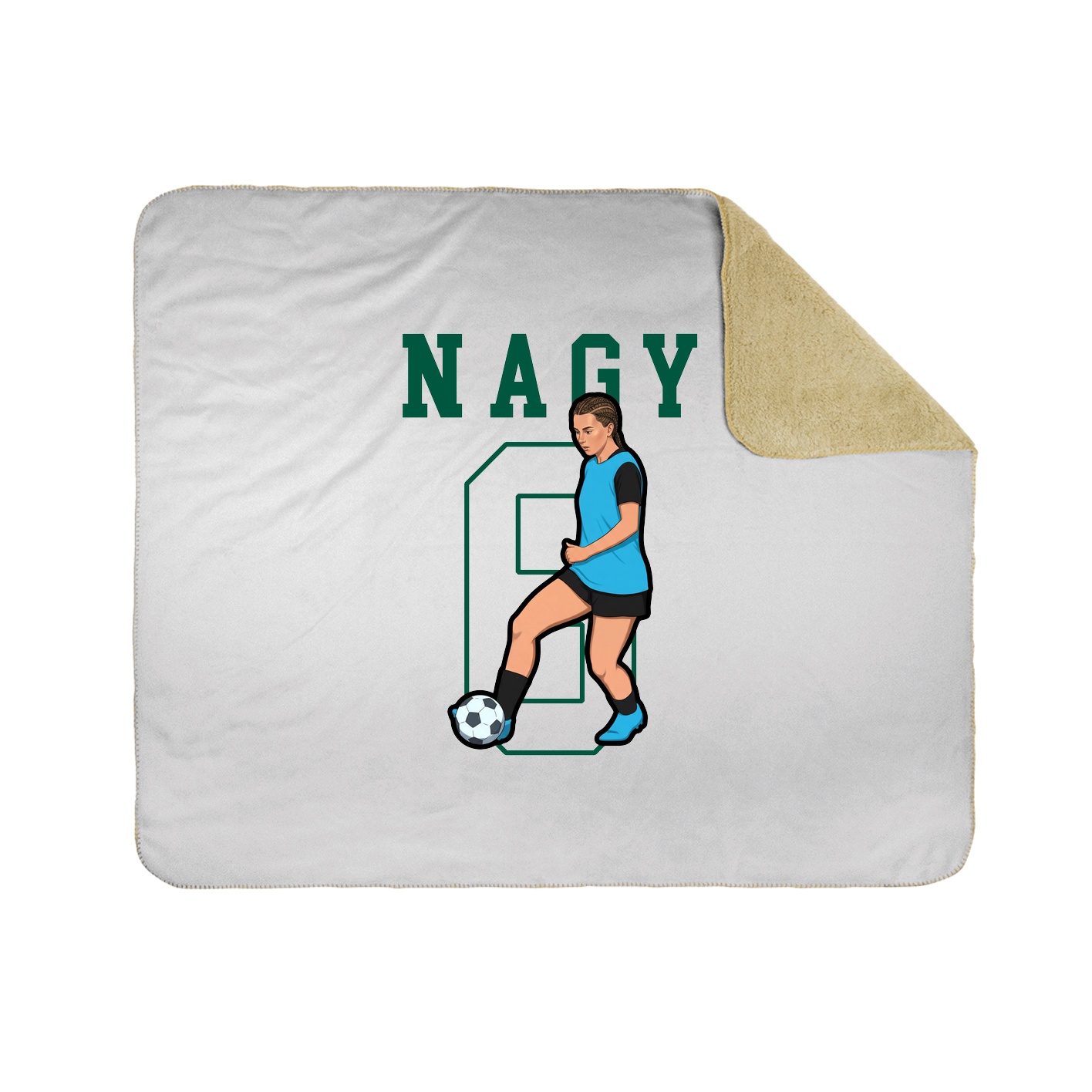 50x60 Sherpa Lined Throw Blanket