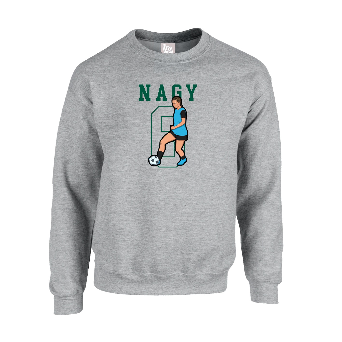 Fleece Crew — Shirsey in Grey