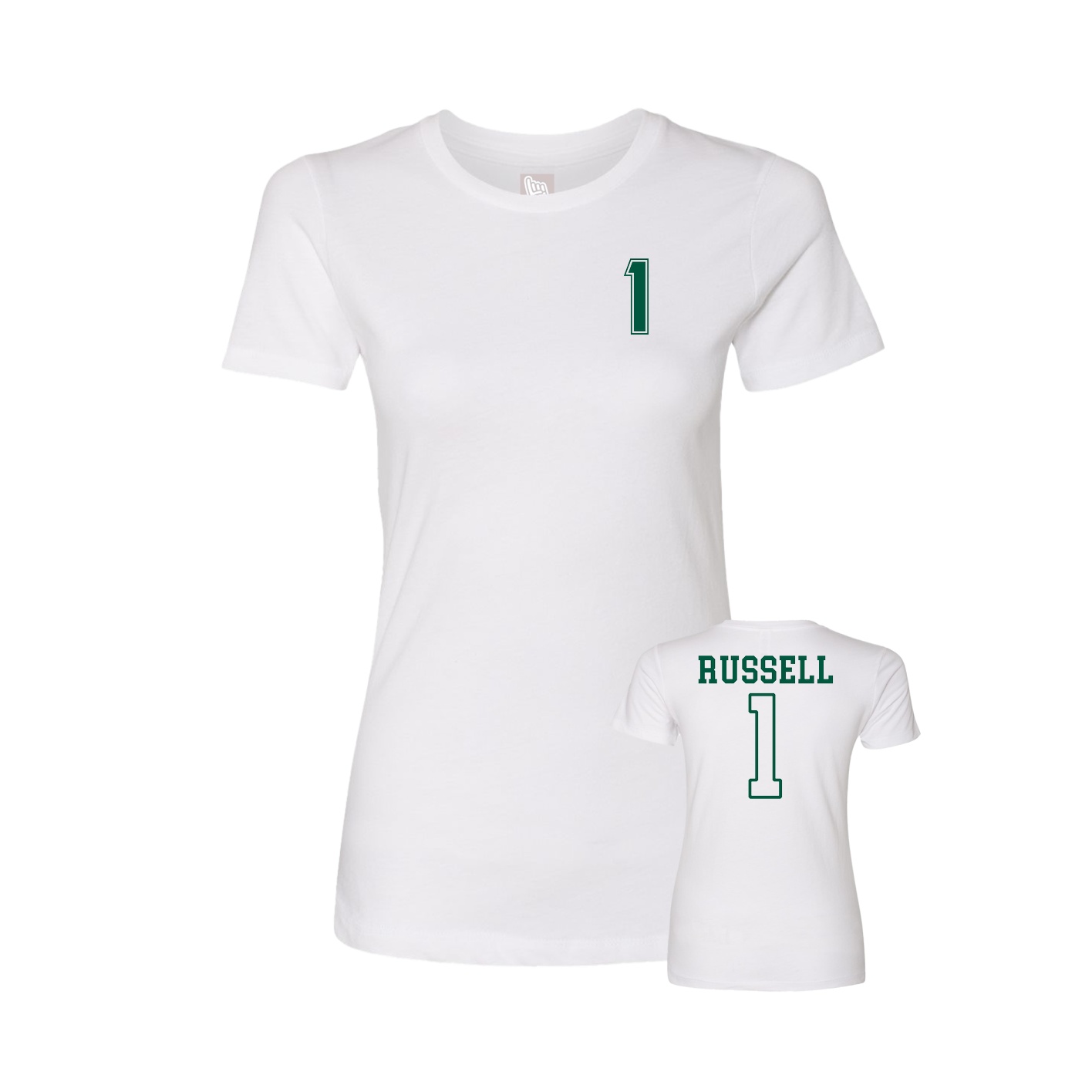 Womens Tee — Chest Back in White