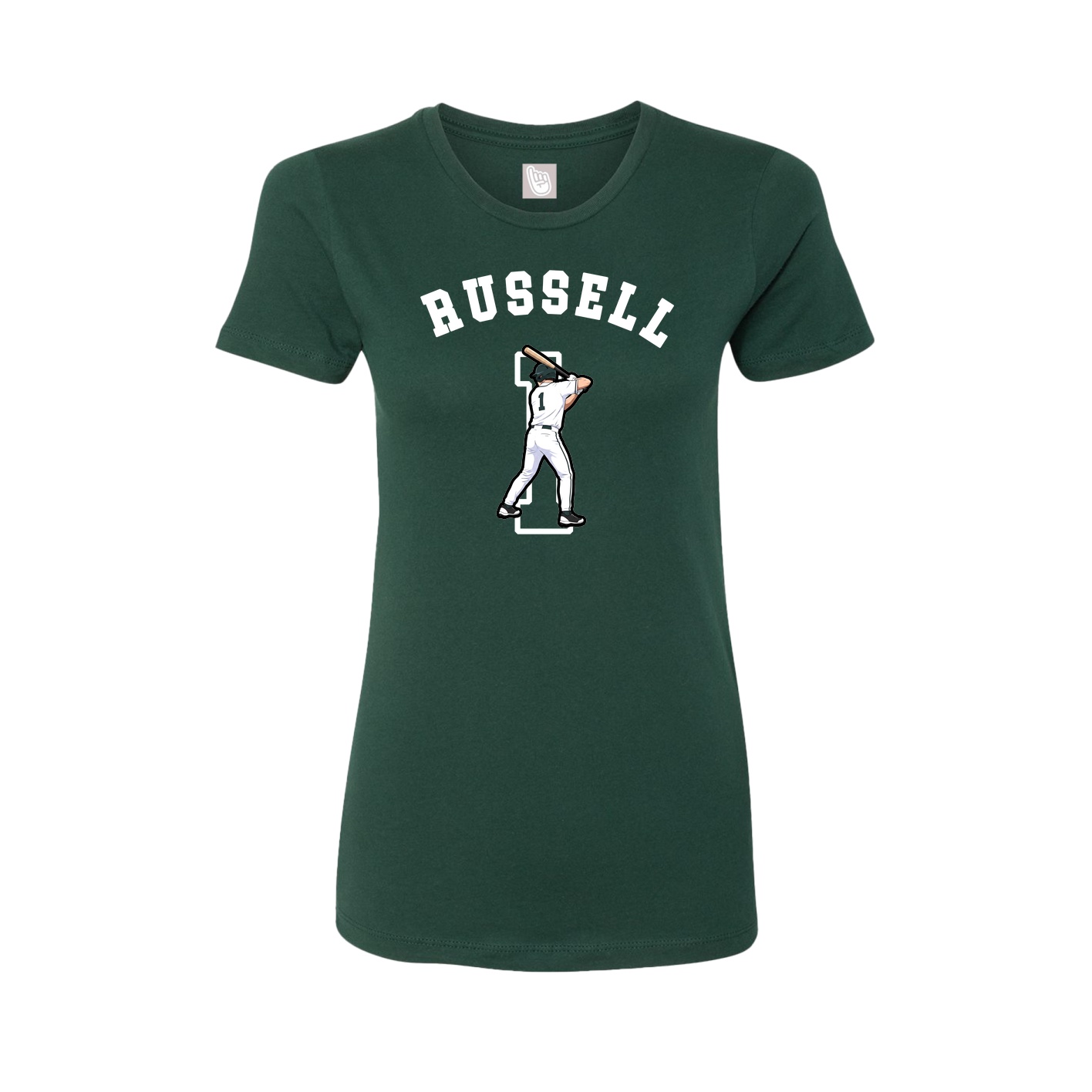 Fitted Women's Tee — Shirsey Arch in Green