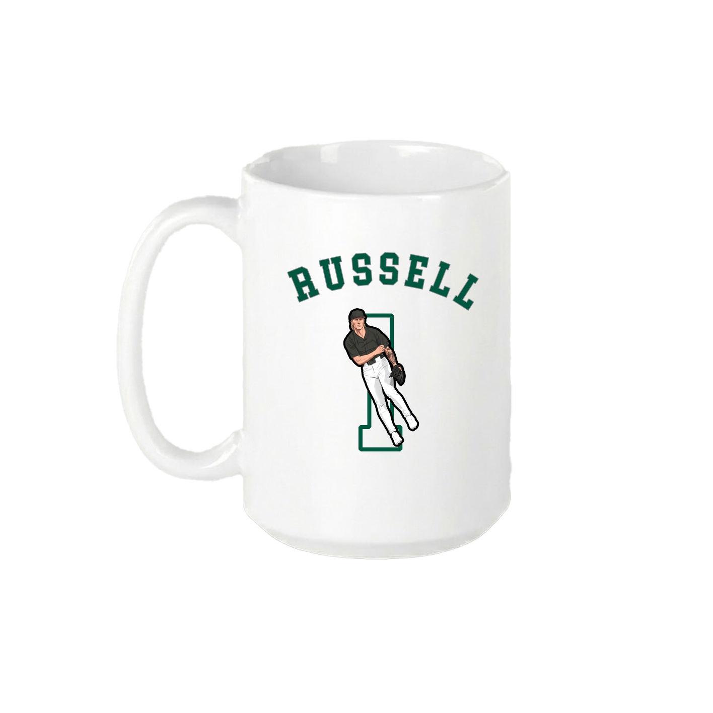 15oz Coffee Mug — Shirsey Arch in White