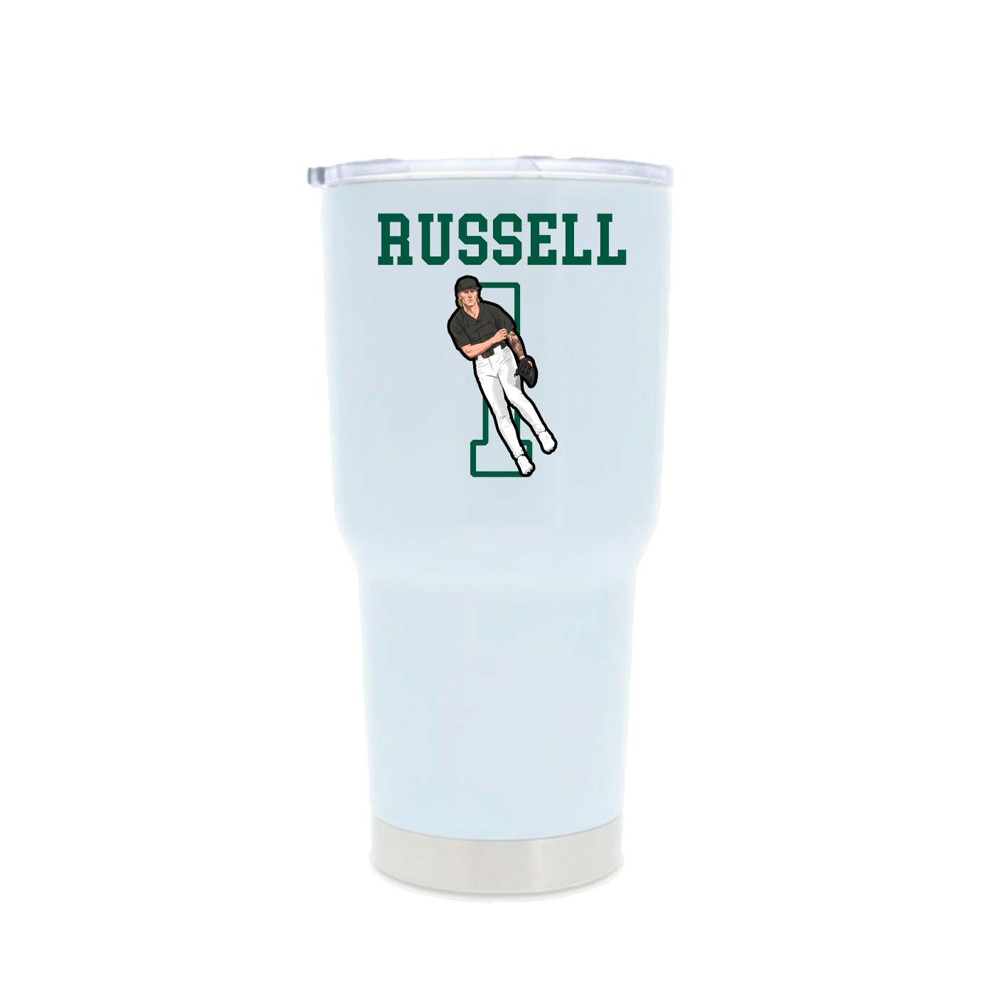 30oz Stainless Steel Tumbler — Shirsey in White