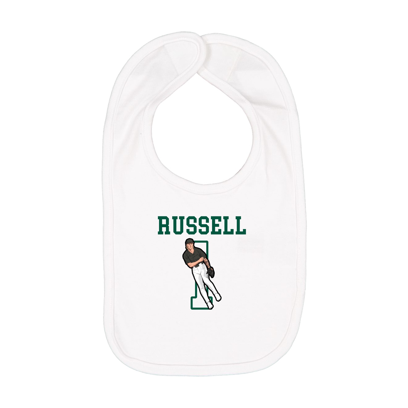 Infant Bib — Shirsey in White