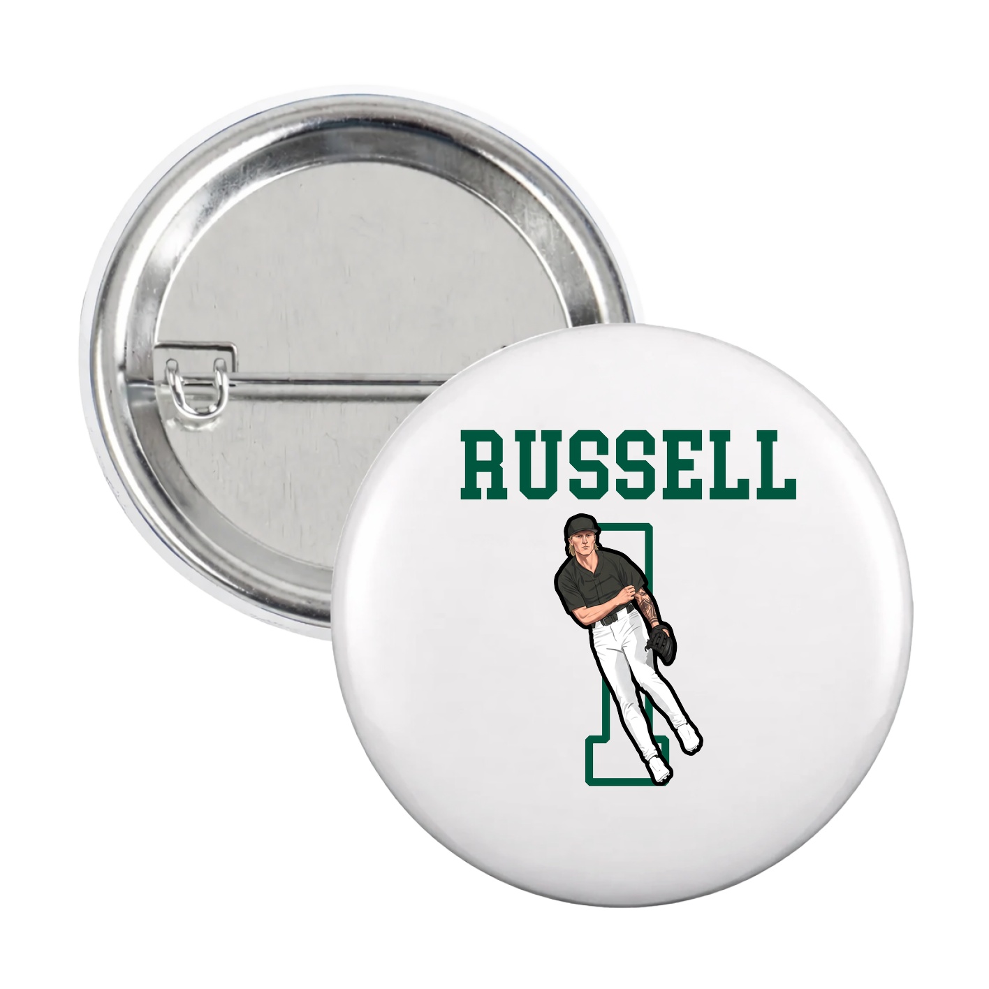 Game Day Button — Shirsey in White