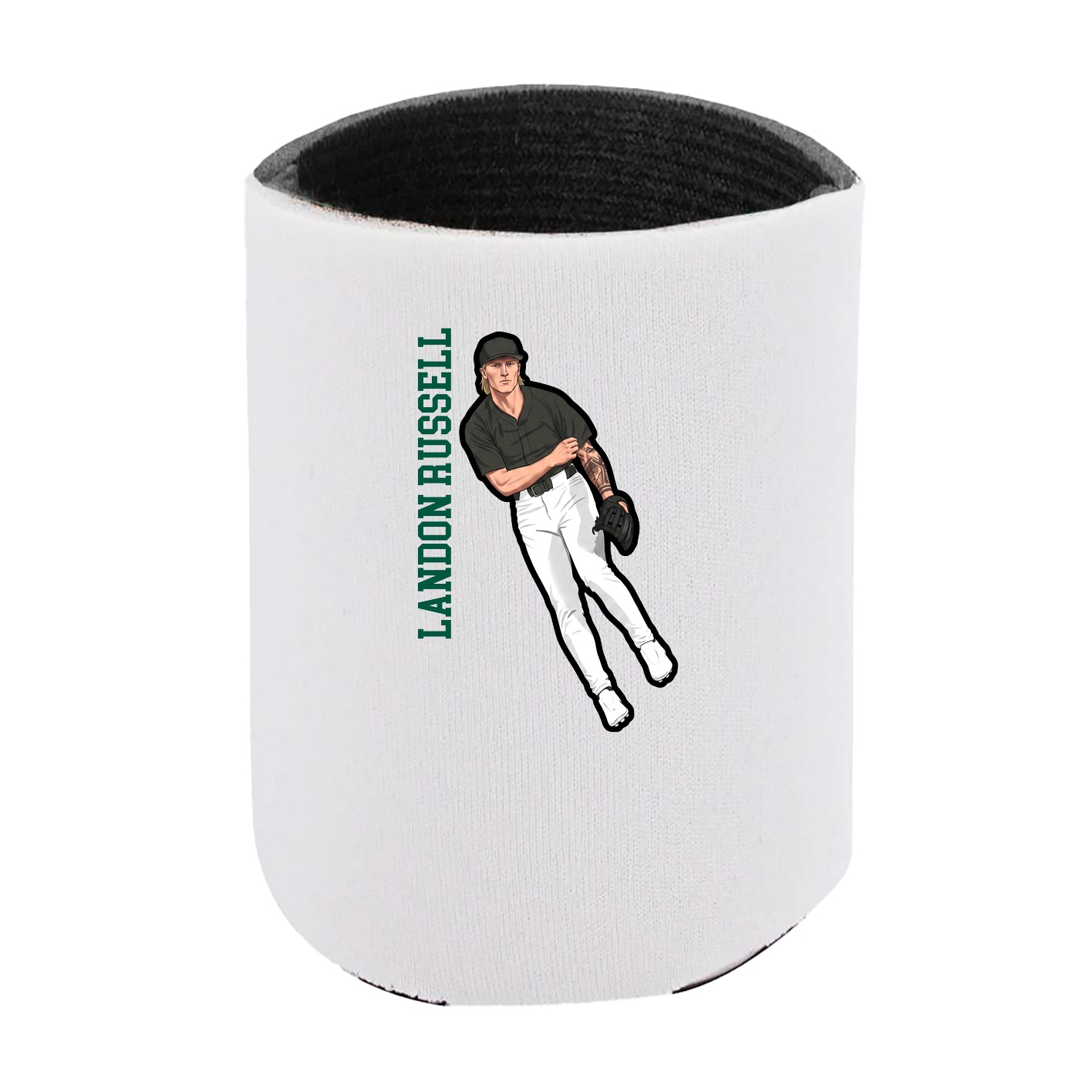 Can Holder — Name Vertical in White