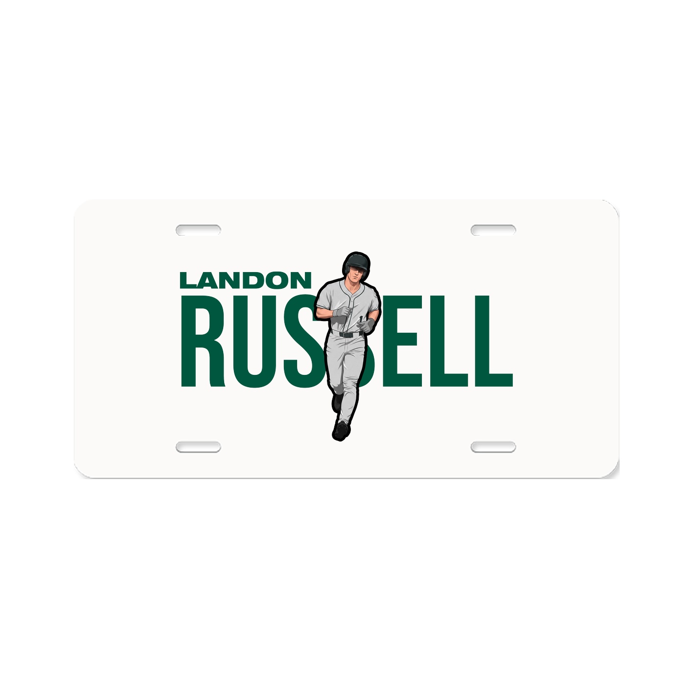 License Plate — Player Name in Classic
