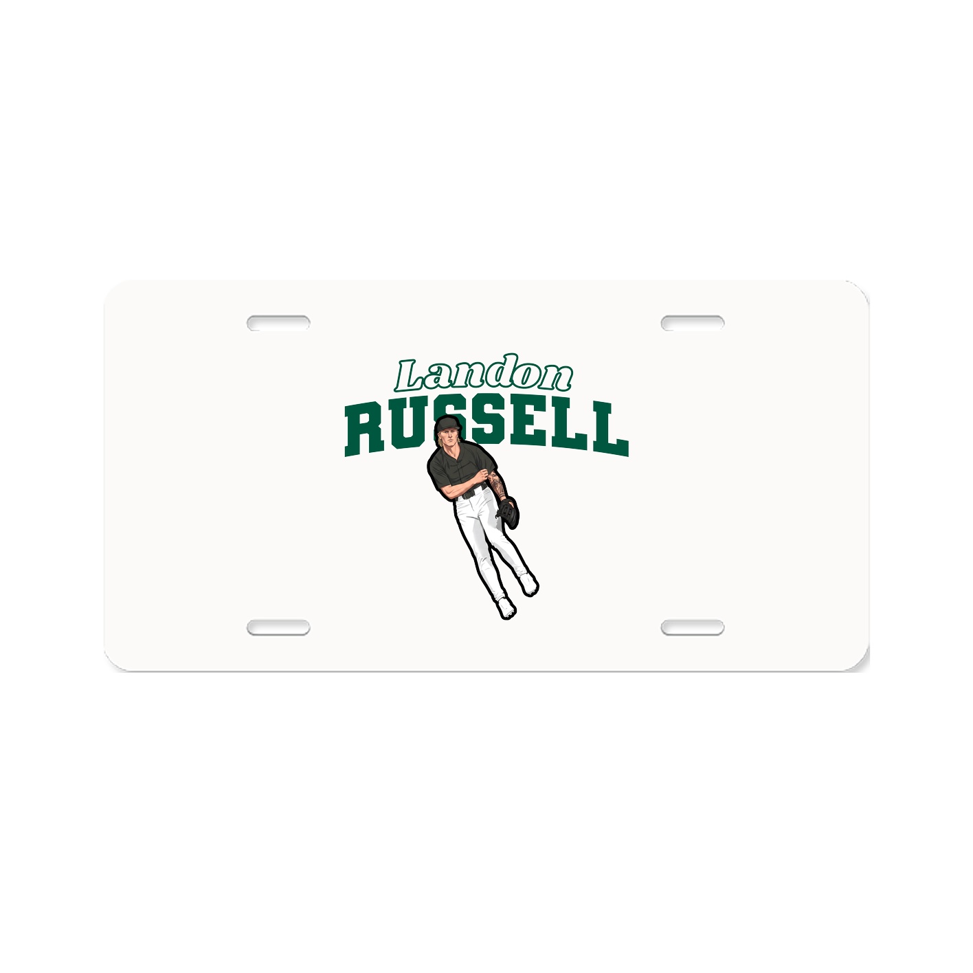 License Plate — Name Arch in Classic