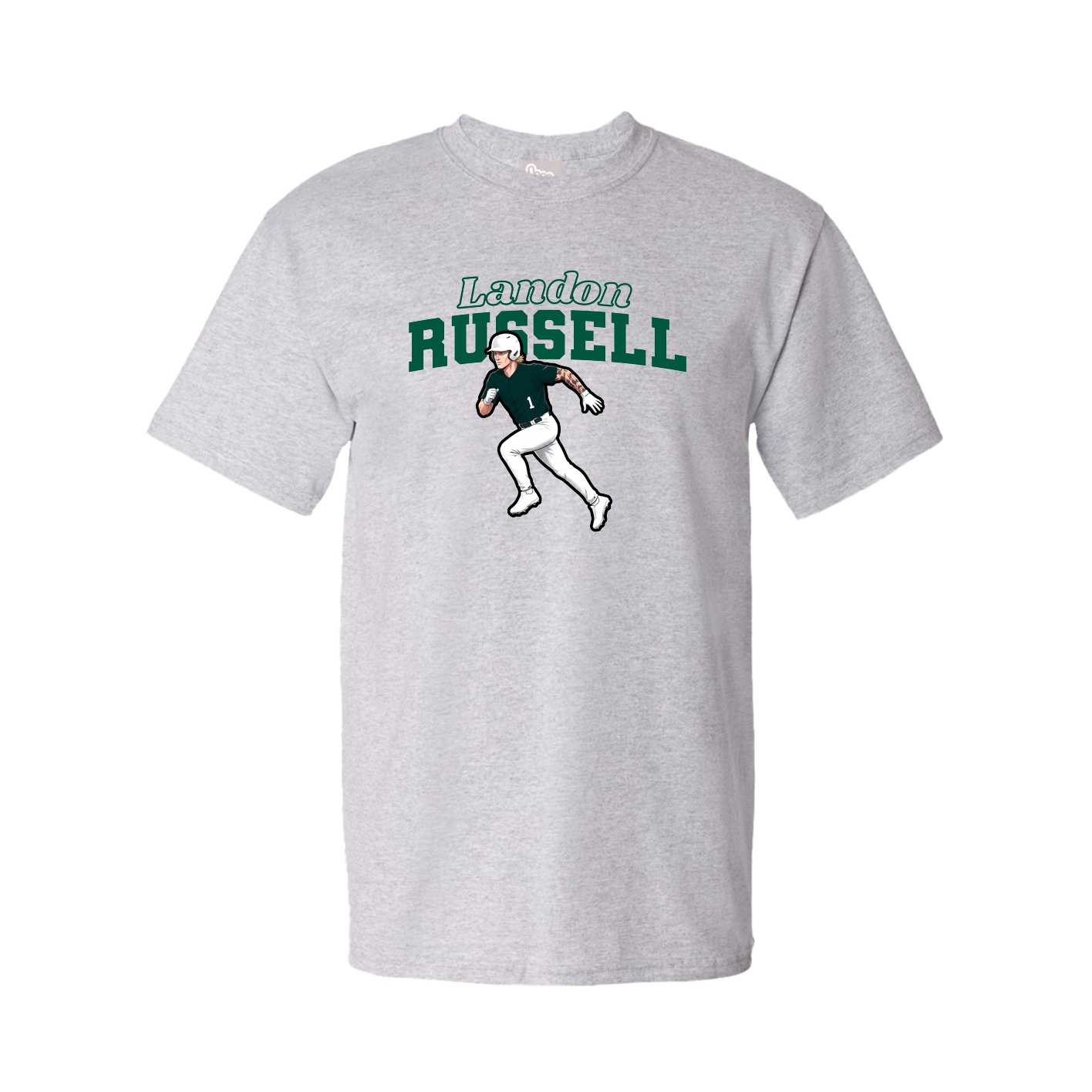 Youth Tee — Name Arch in Grey