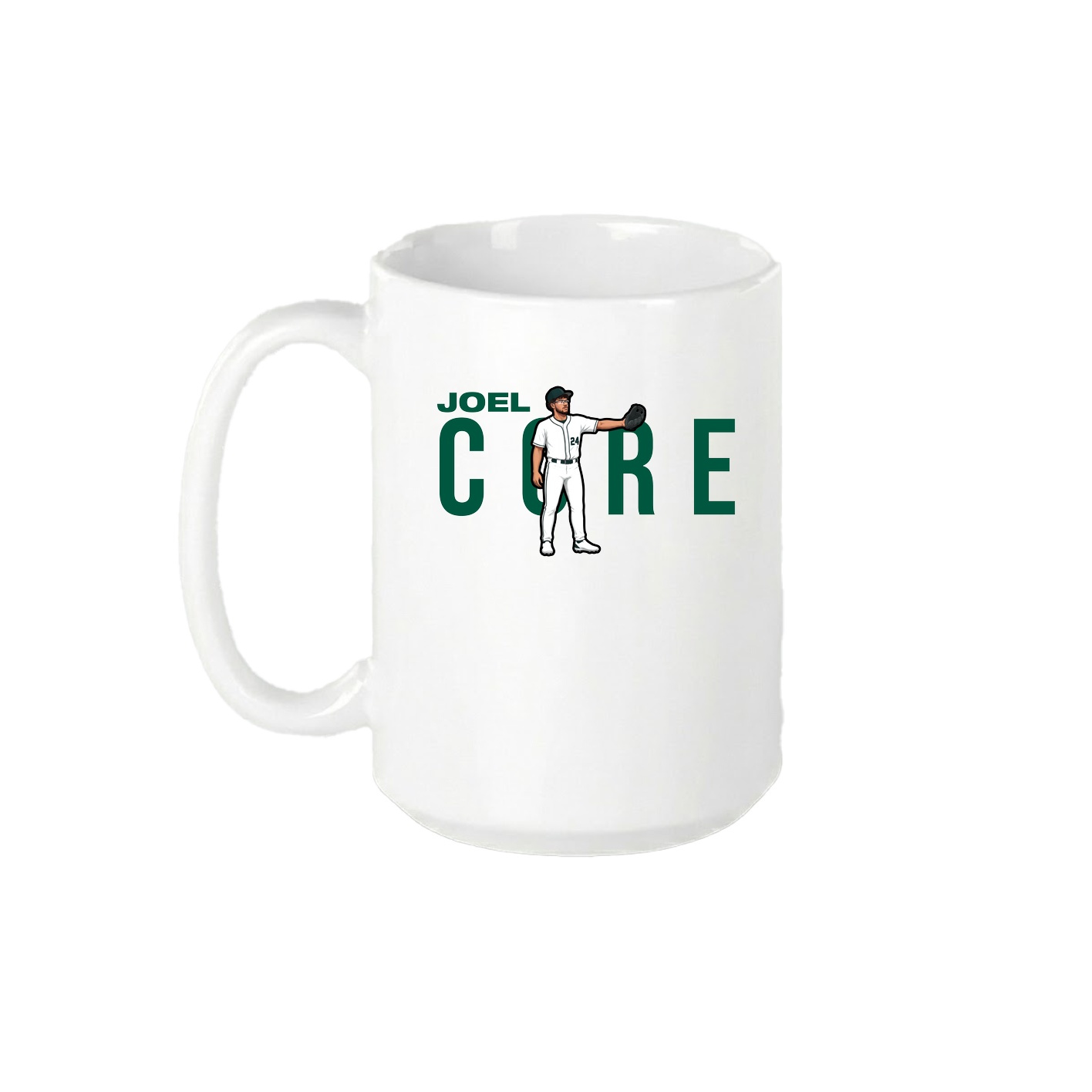 15oz Coffee Mug — Player Name in White
