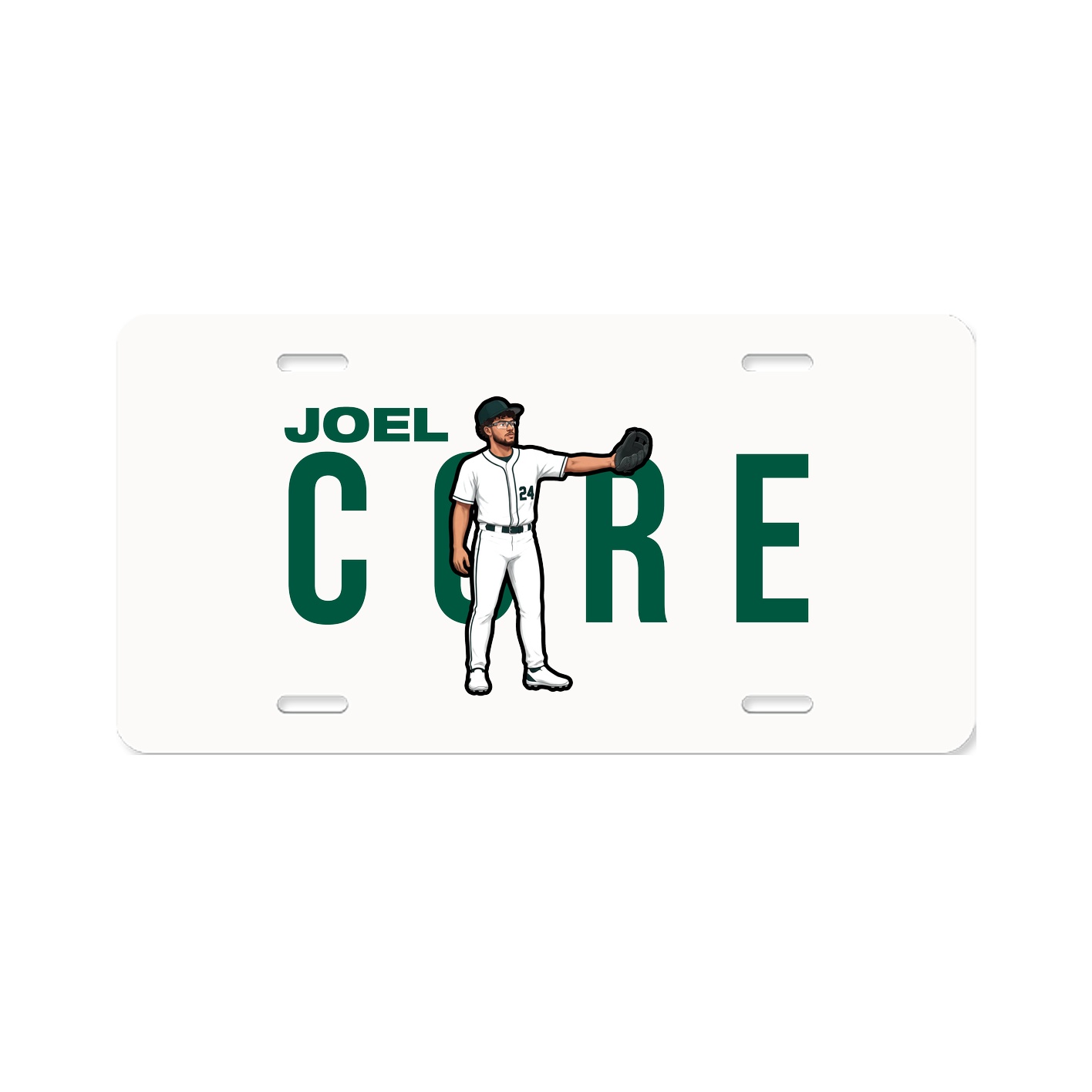 License Plate — Player Name in Classic