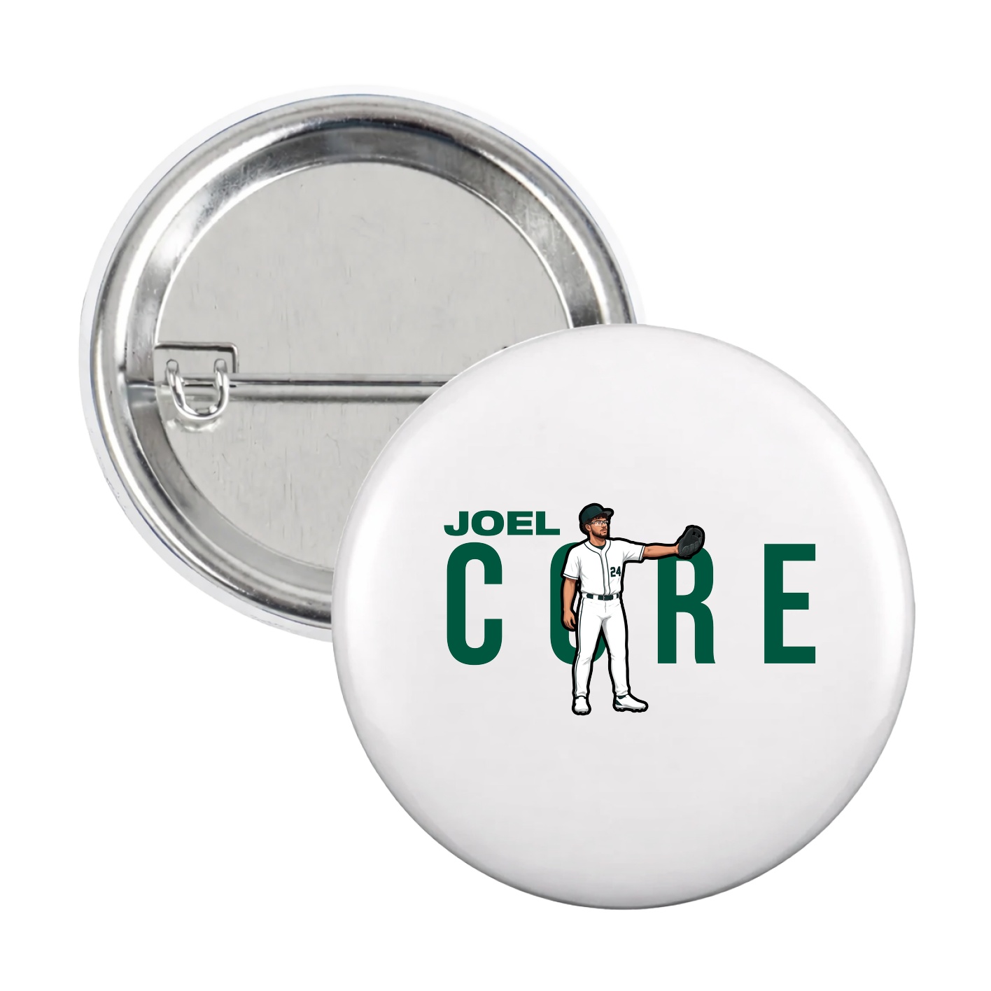 Game Day Button — Player Name in White