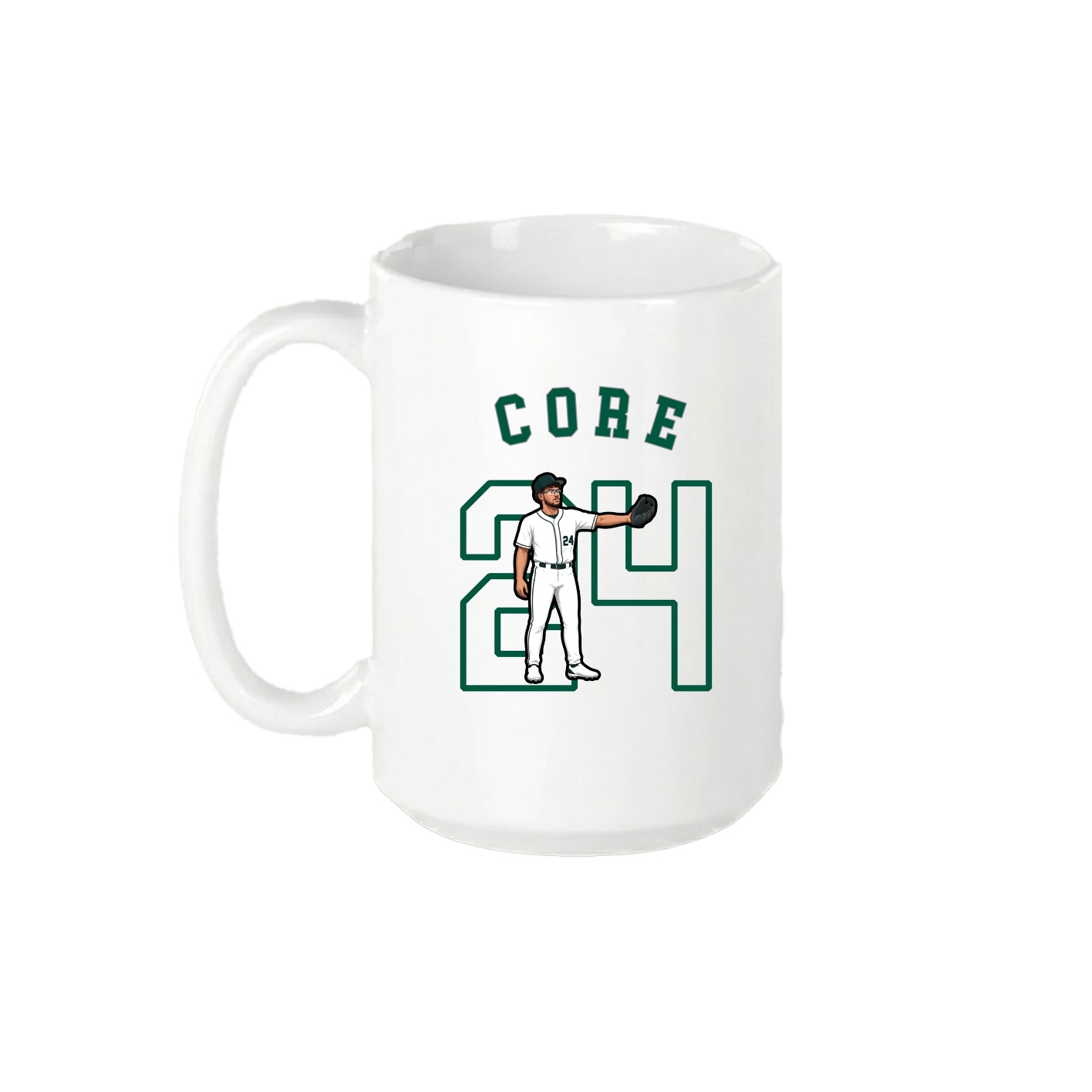 15oz Coffee Mug — Shirsey Arch in White