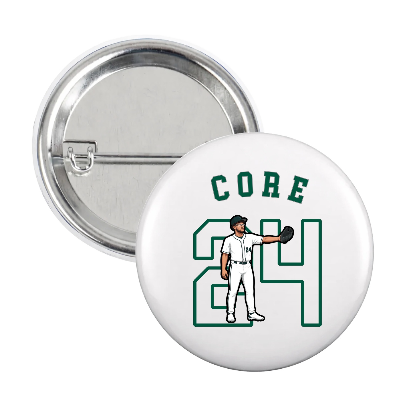 Game Day Button — Shirsey Arch in White